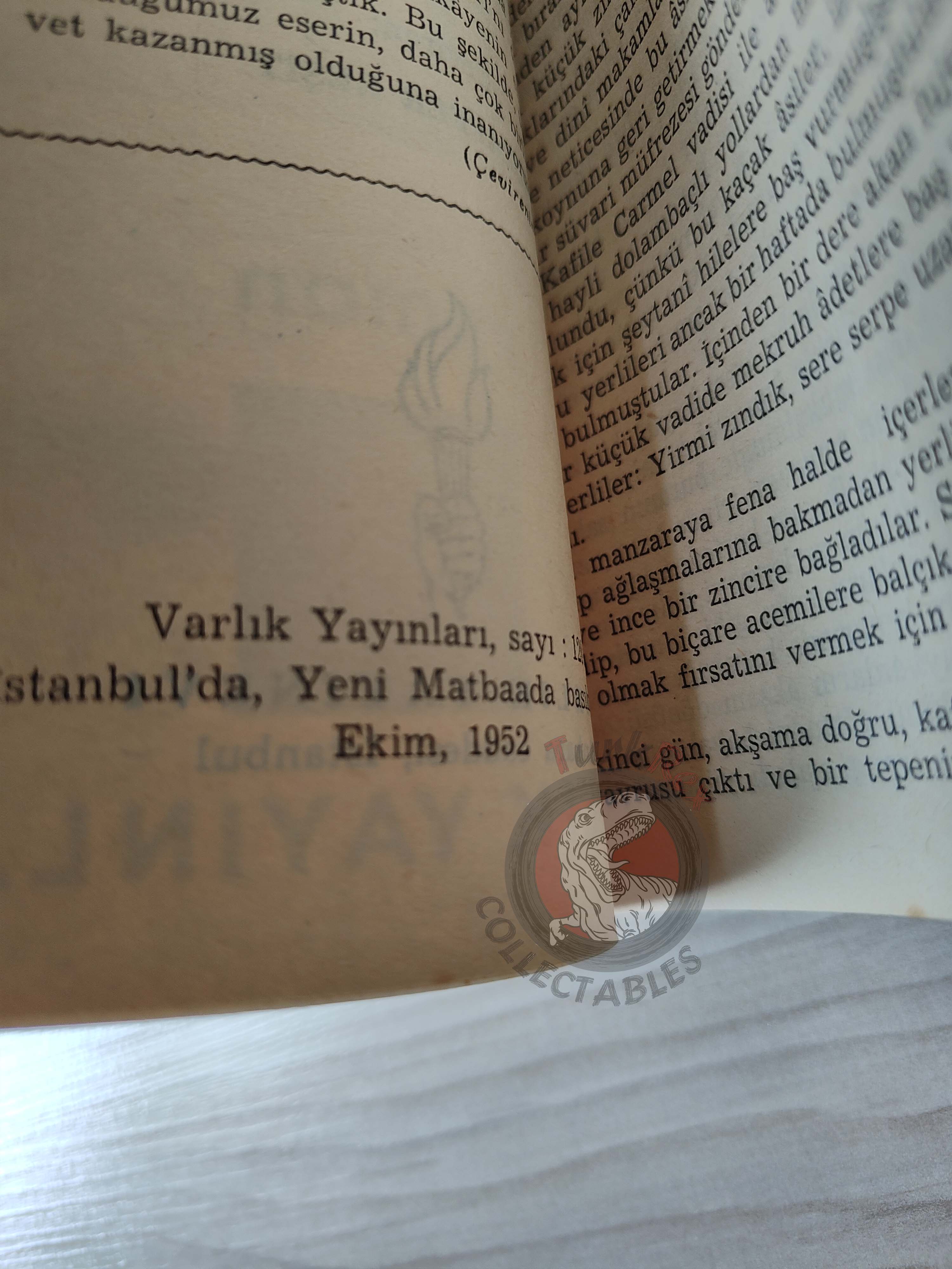 John Steinbeck – Pastures of Heaven 1952 1st Turkish Book Turkey