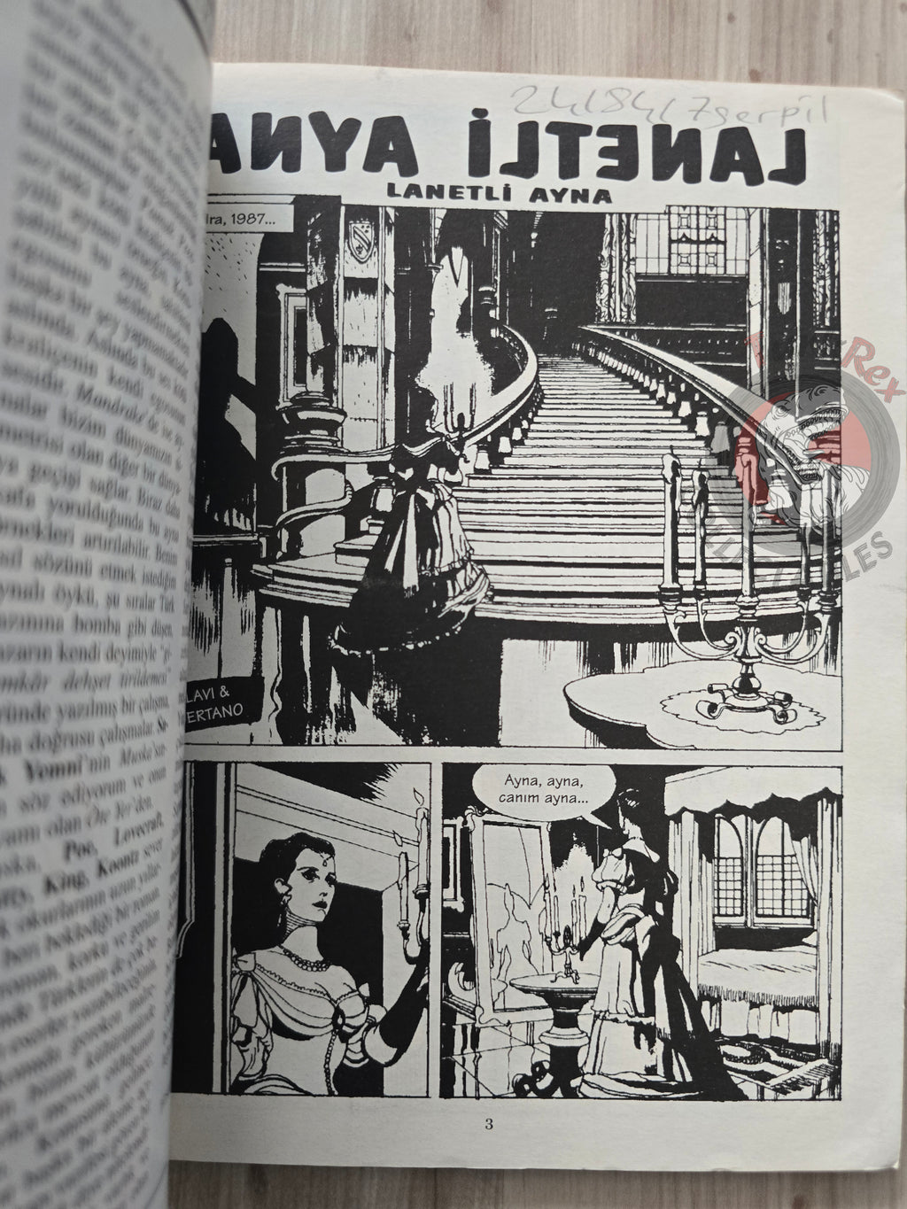 Dylan Dog #8 1997 Turkish Comic Turkey #10 Attraverso lo specchio