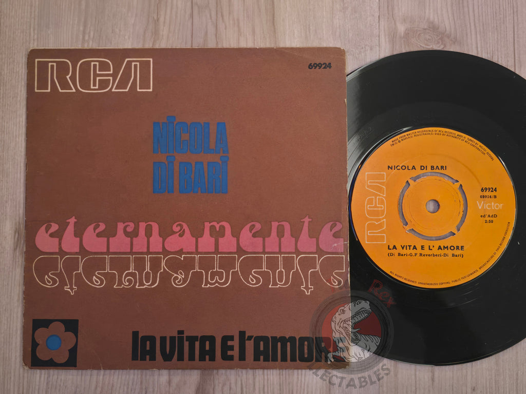 Nicola Di Bari – Eternamente 7" Turkish Pressing Vinyl Turkey Edition
