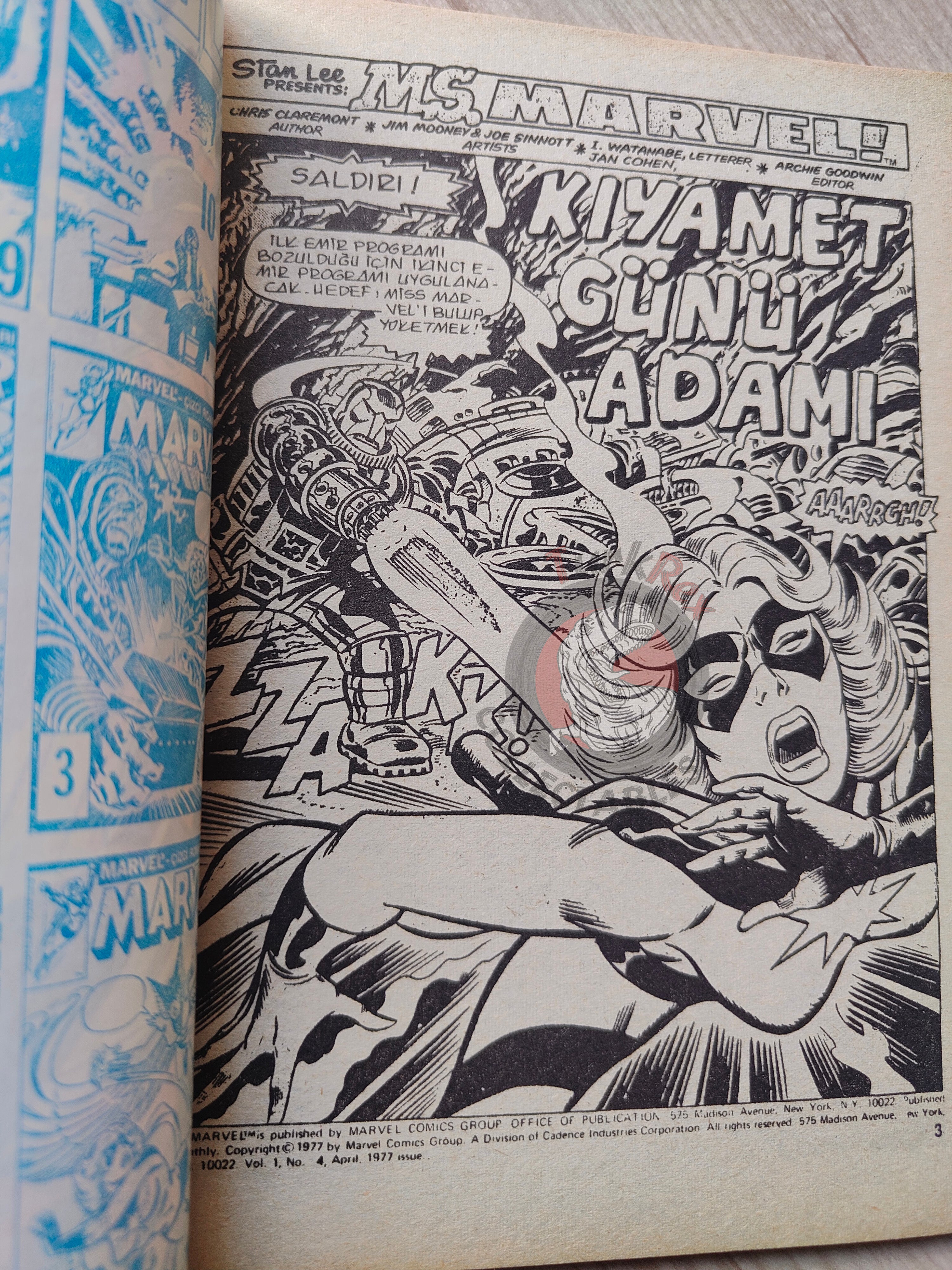 Ms. Marvel #3 1988 Turkish Comic Turkey #4 #5 #6