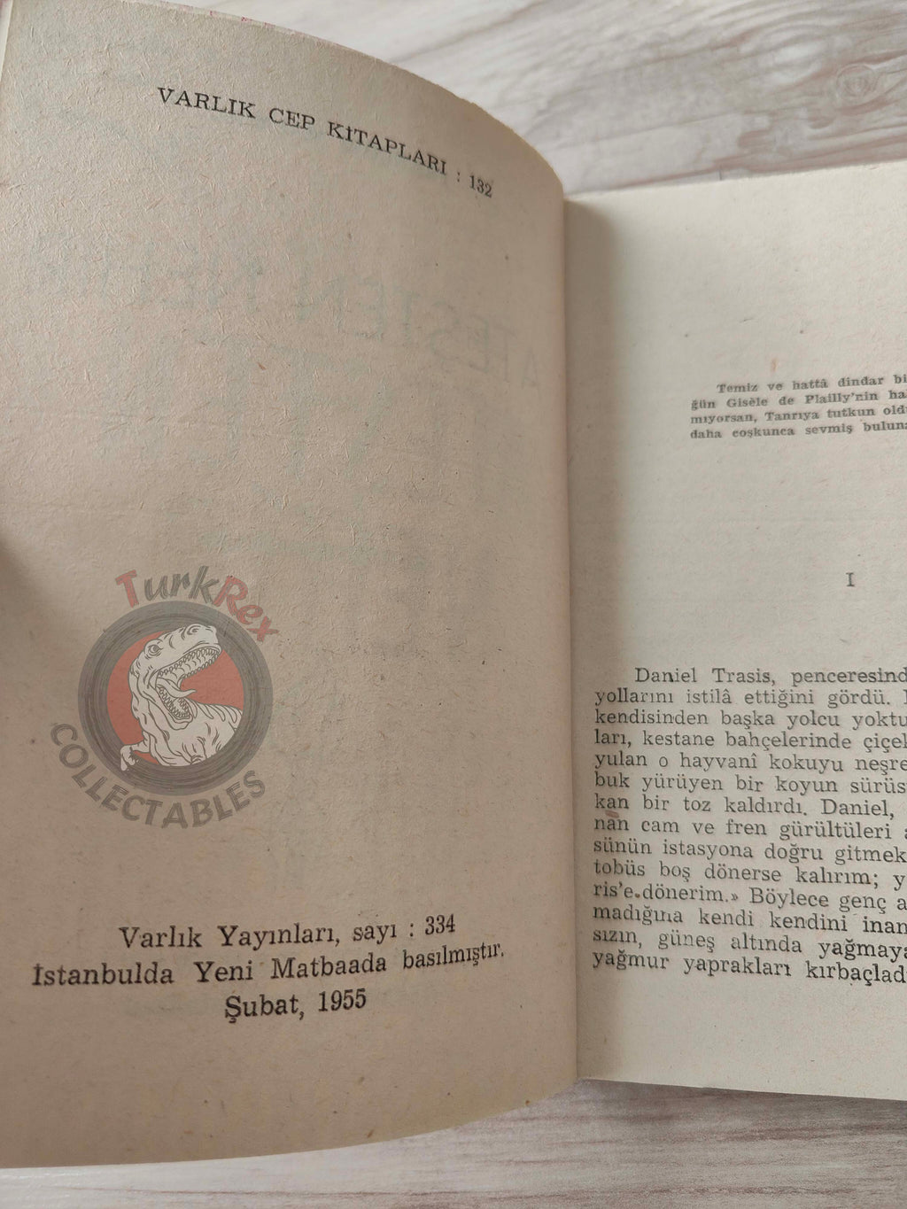 François Mauriac – The River of Fire 1955 1st Turkish Book Turkey