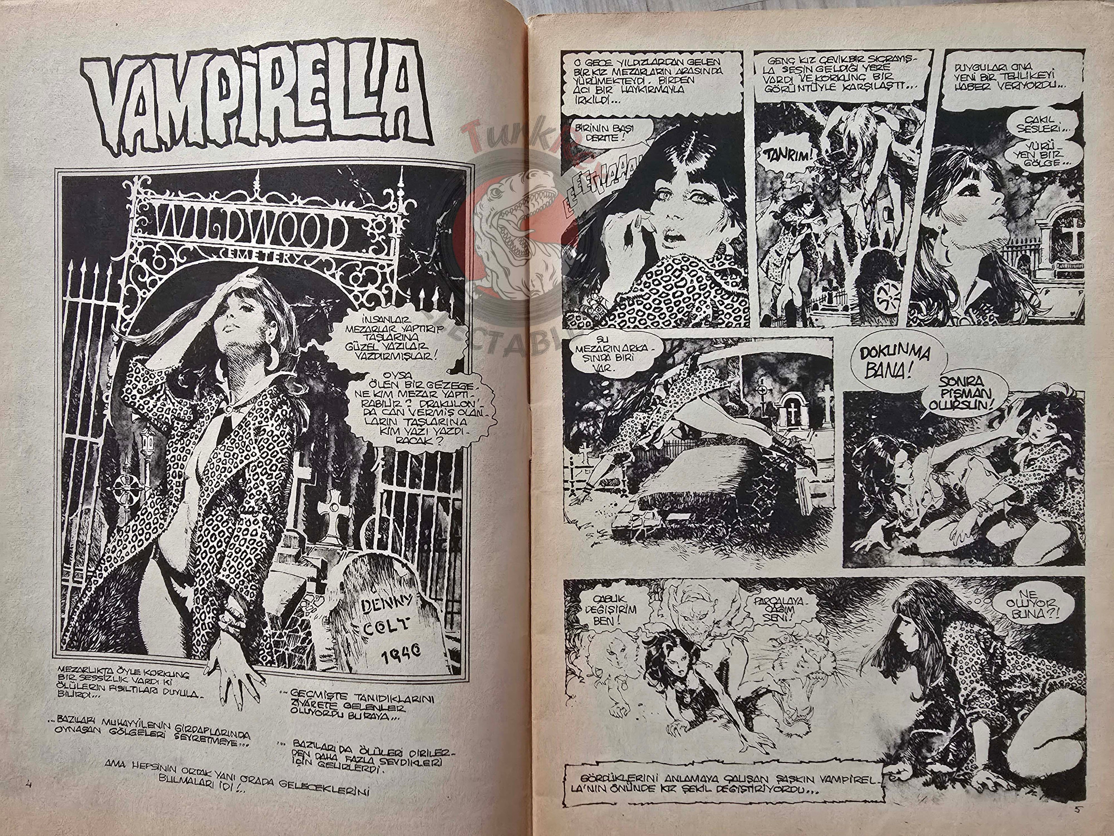 Vampirella #13 1977 Turkish Comic Turkey Warren Publishing cover #50 Morbius