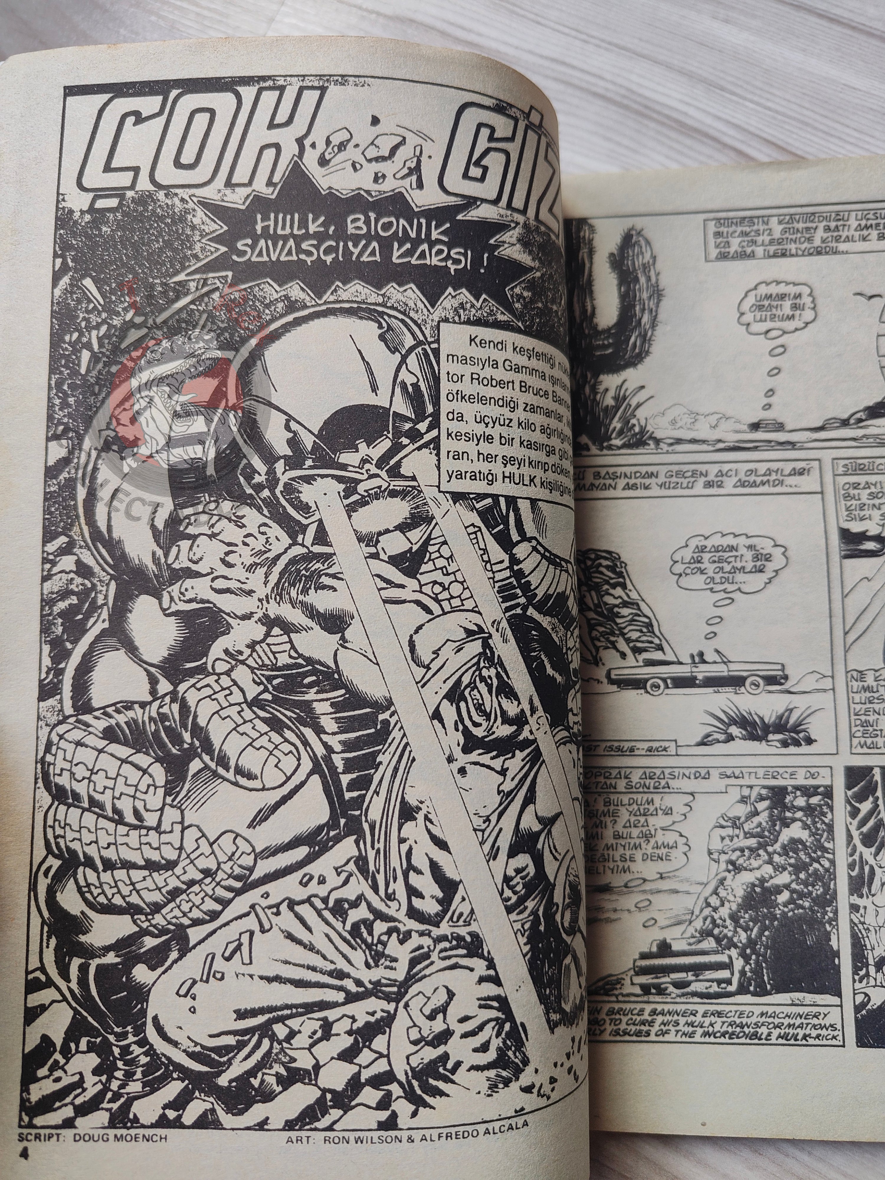 Hulk #3 1987 Turkish Comic Turkey cover #23