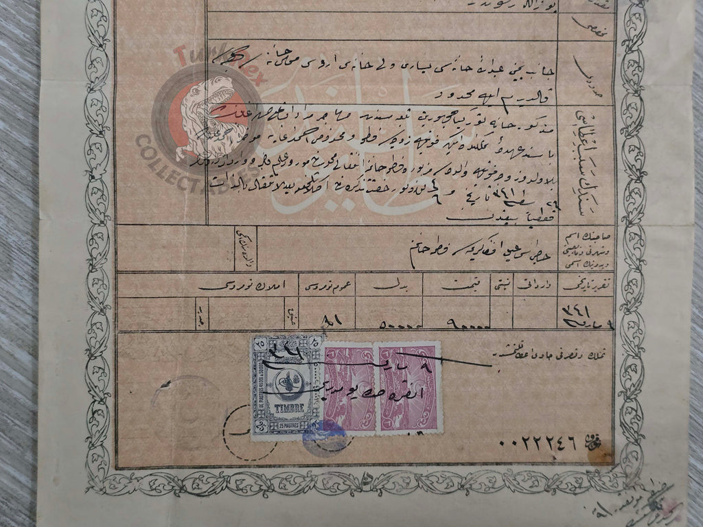 Ottoman 1925 Land Deed Home in Ankara Hamidiye Title Muslim Immigrant Family