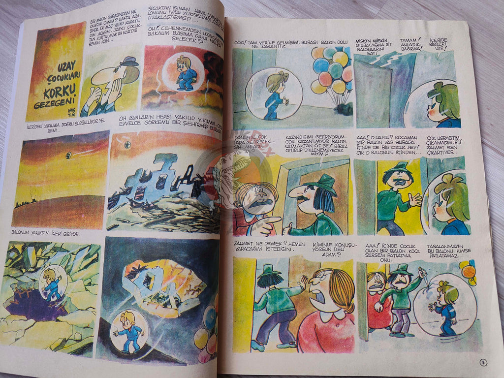 Milliyet Çocuk #6 1979 Turkish Comic Turkey Joyas Literarias Juveniles #62 Jules Verne