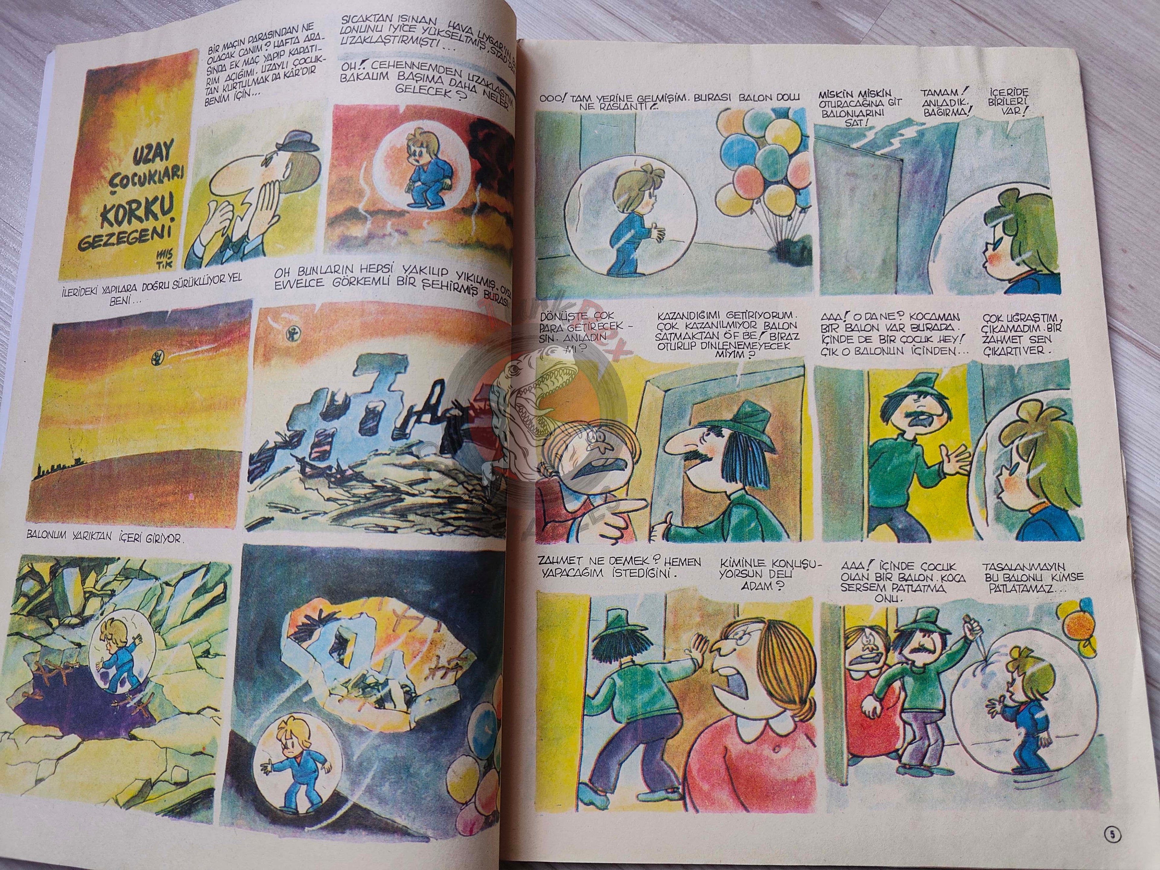 Milliyet Çocuk #6 1979 Turkish Comic Turkey Joyas Literarias Juveniles #62 Jules Verne