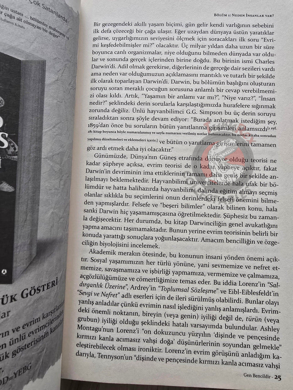 Richard Dawkins – The Selfish Gene 2016 Turkish Book Turkey