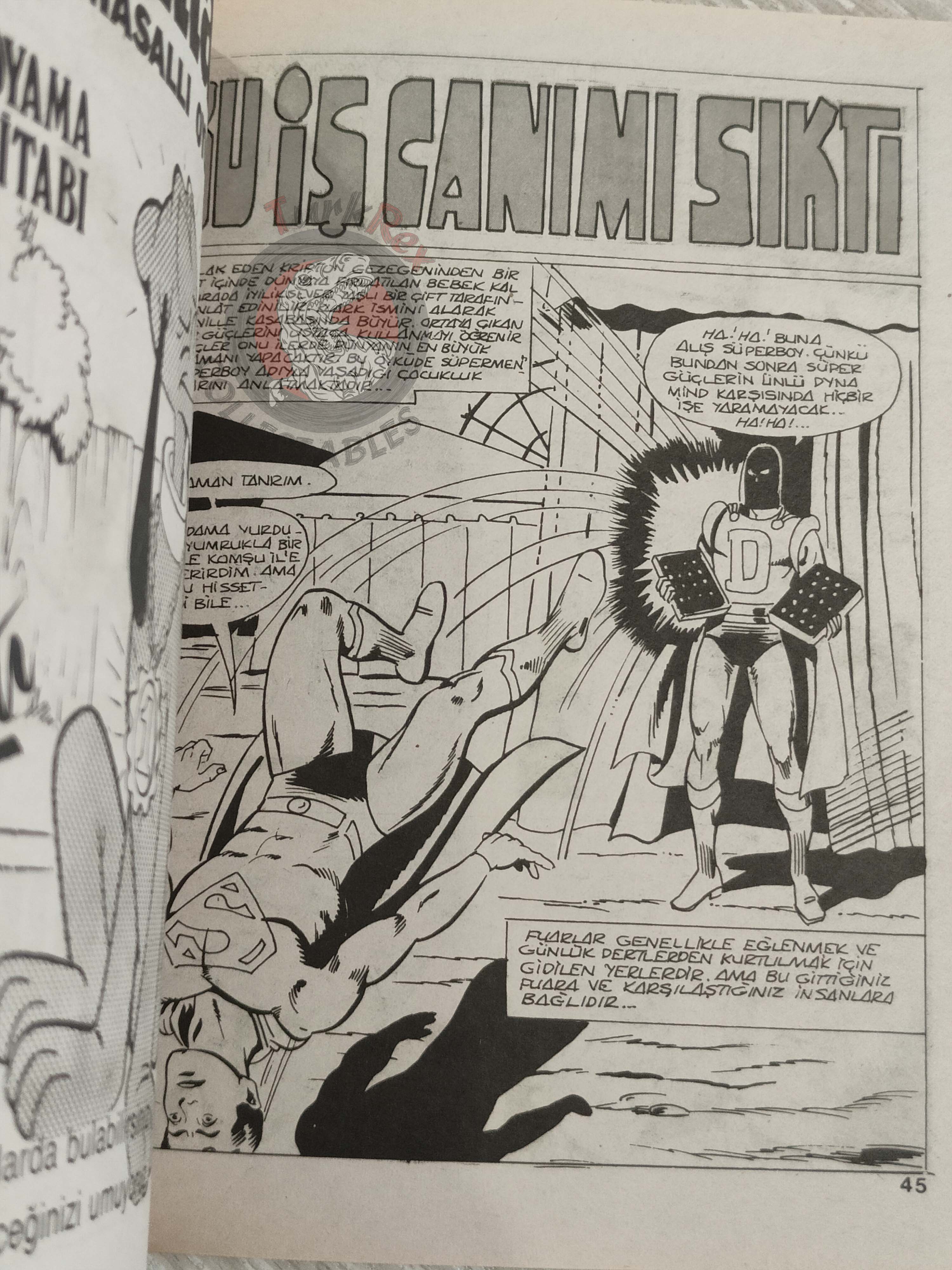 Superman #74 1990 Turkish Comic Turkey Superboy #1 #2 #3 Action Comics Annual #1 Batman