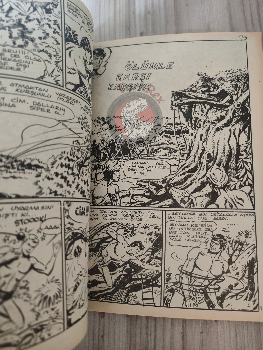 Tarzan Akim Vol #8 late 1970s Turkish Comic Turkey
