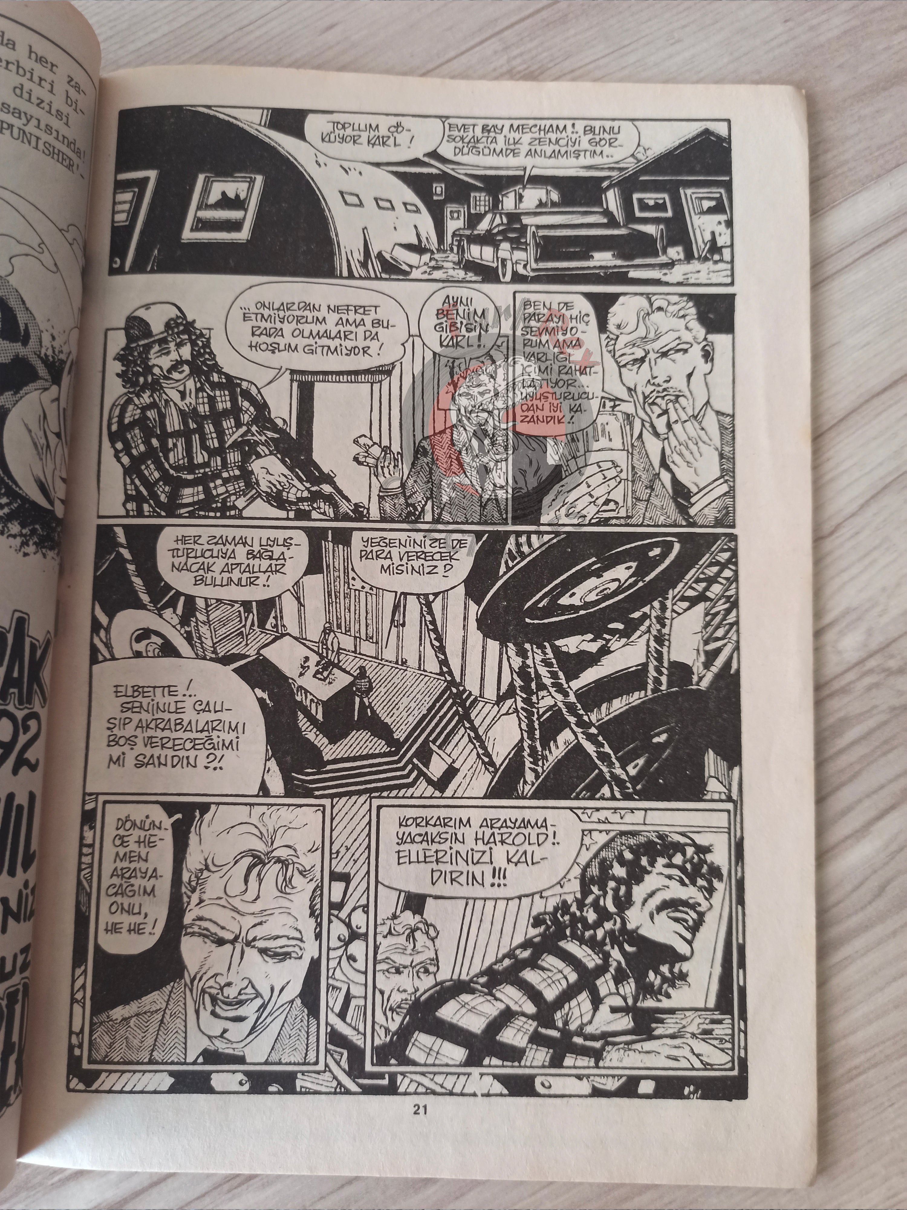 The Punisher #6 1991 Turkish Comic Turkey #44 Mike Zeck