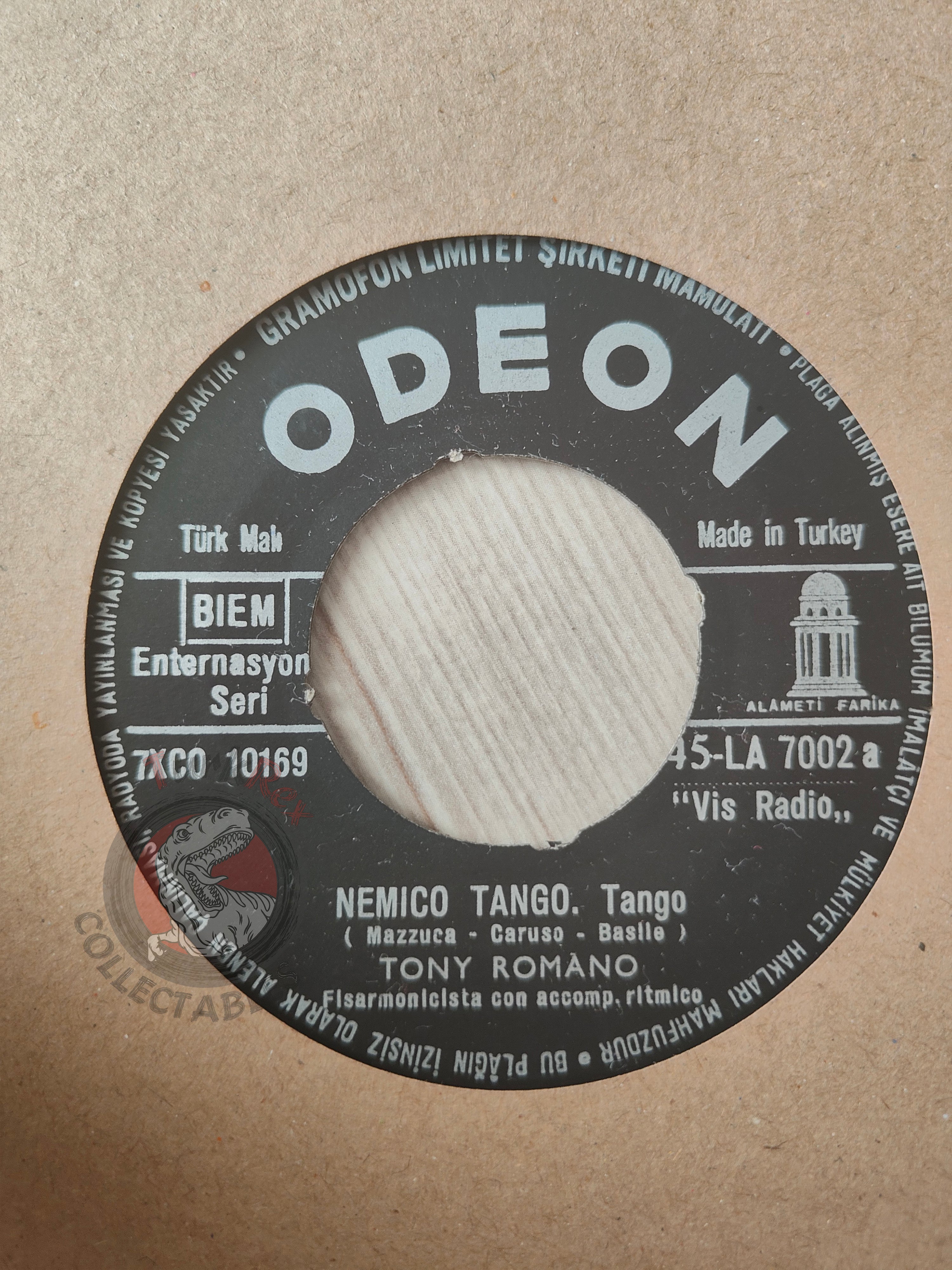 Tony Romano – Nemico Tango 7" Turkish Pressing Vinyl Turkey Edition