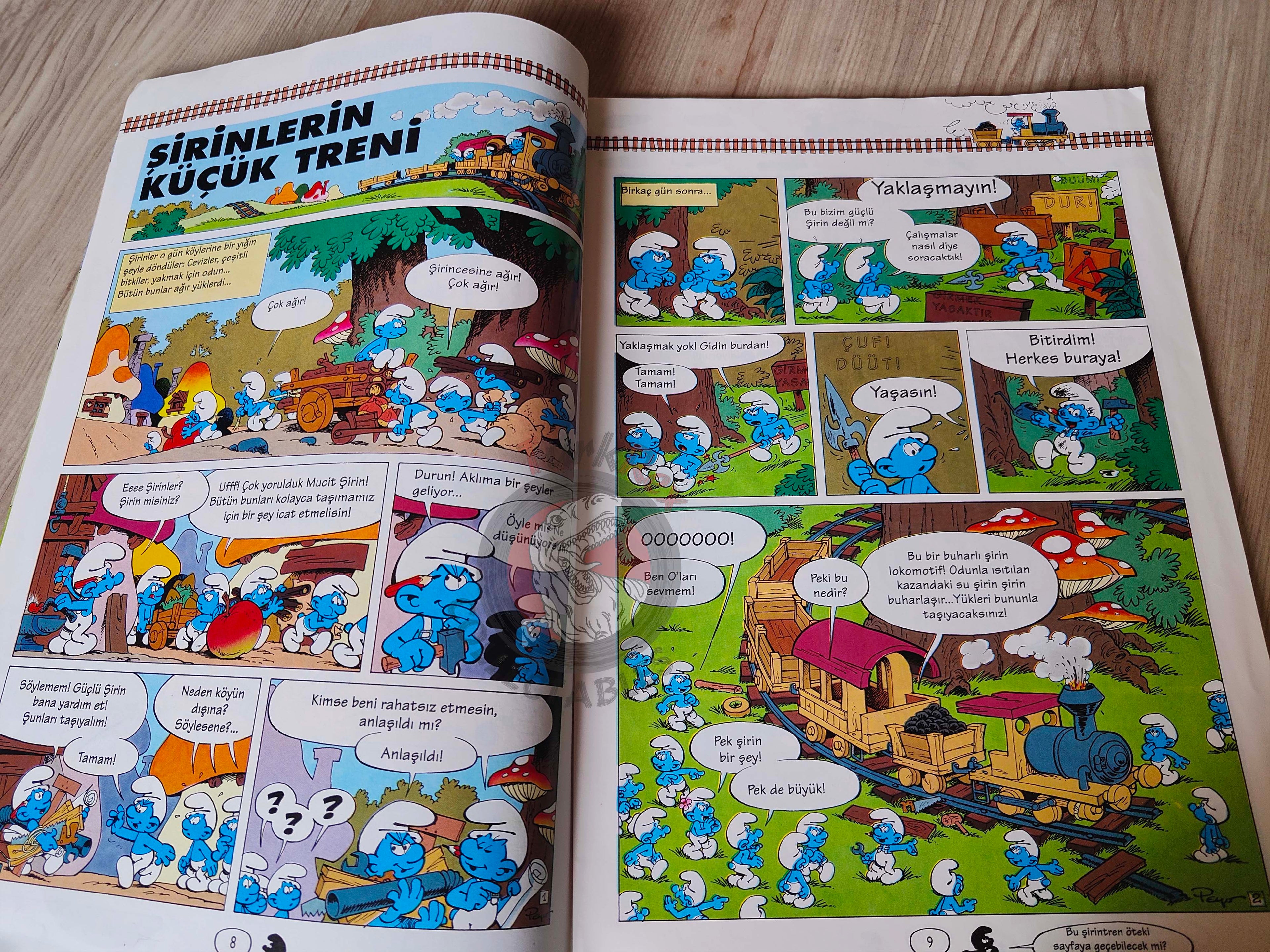The Smurfs #4 1995 Turkish Comic Magazine Turkey Schtroumpf