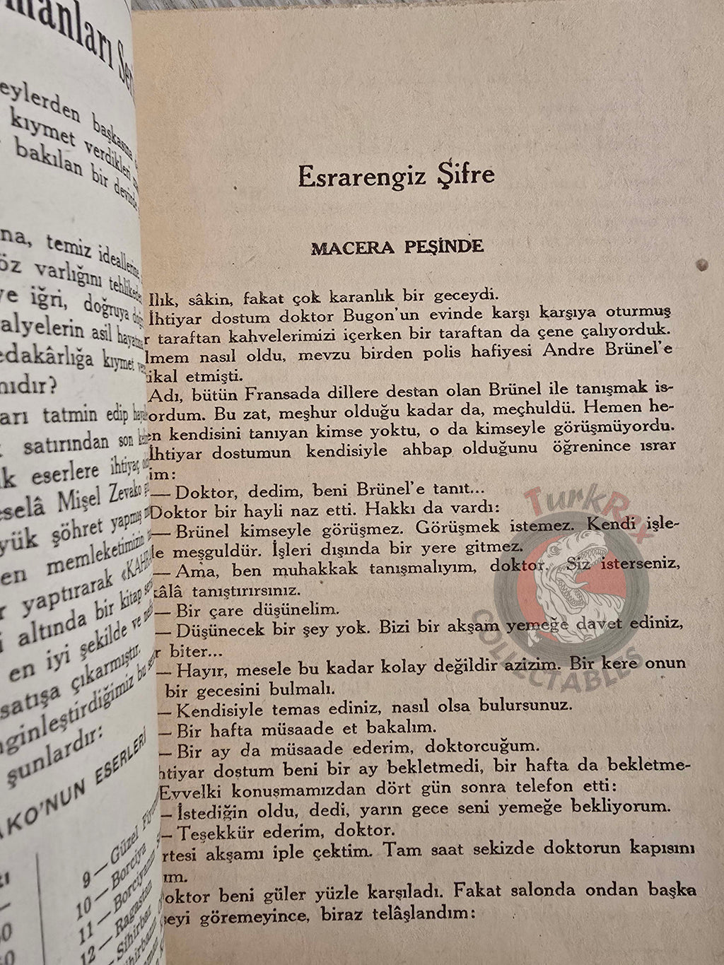 Pierre Boileau – Le Chiffre Mystérieux 1955 1st Turkish Book Turkey