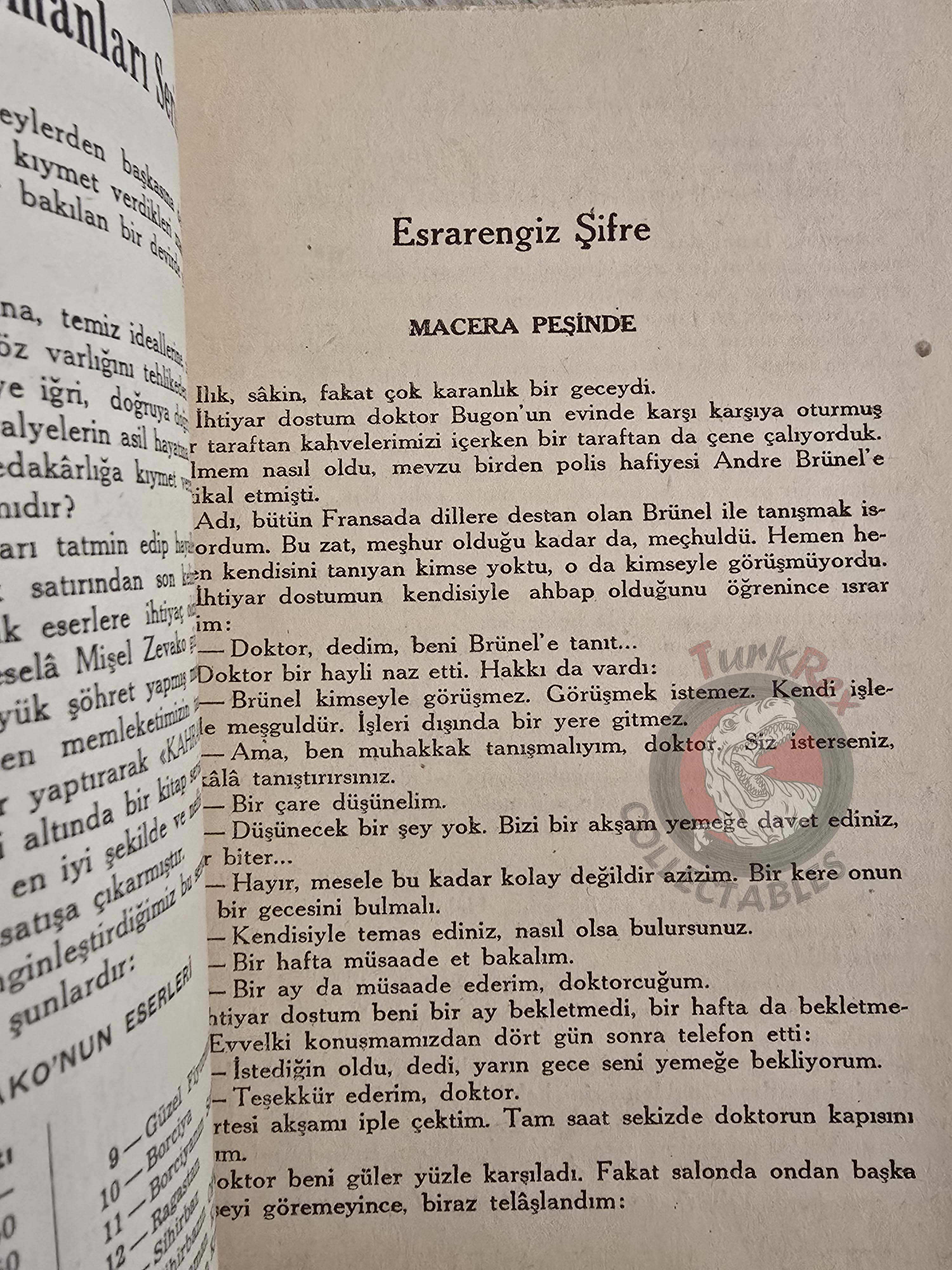 Pierre Boileau – Le Chiffre Mystérieux 1955 1st Turkish Book Turkey