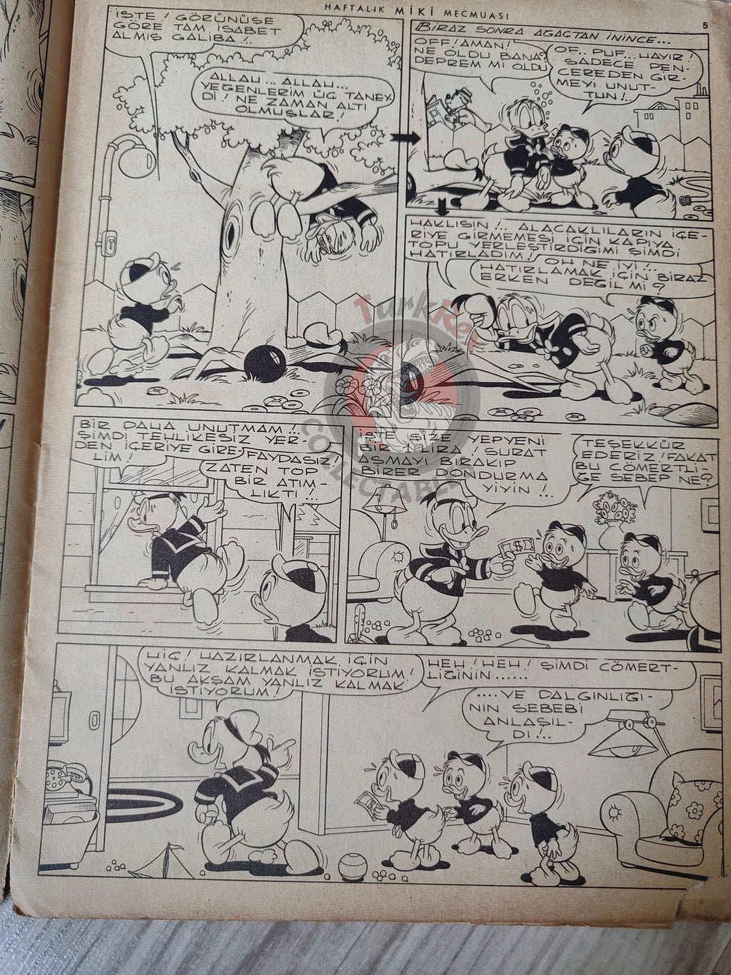Mickey Mouse Mag #33 1962 Turkish Comic Turkey Walt Disney Donald Duck