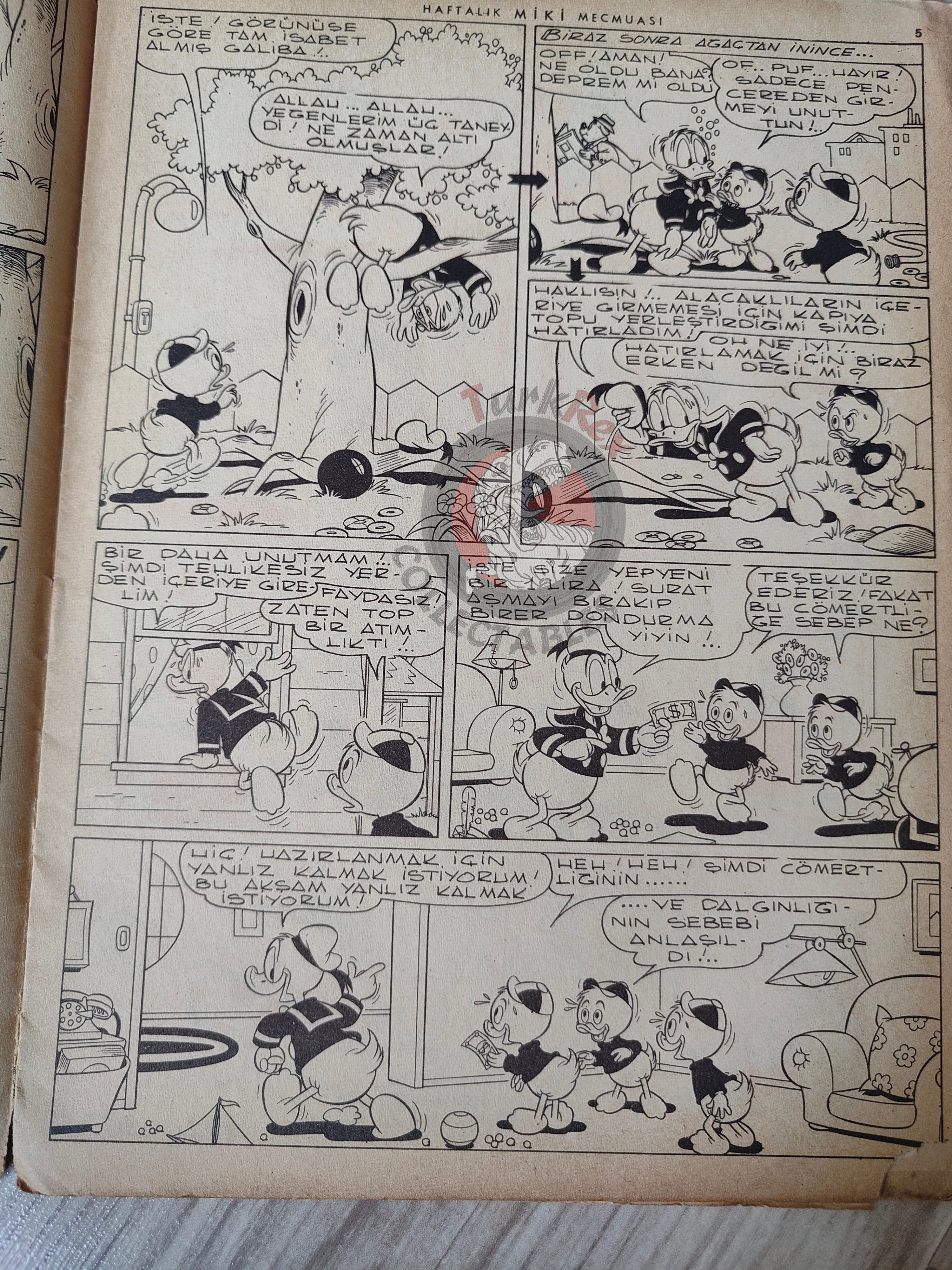 Mickey Mouse Mag #33 1962 Turkish Comic Turkey Walt Disney Donald Duck