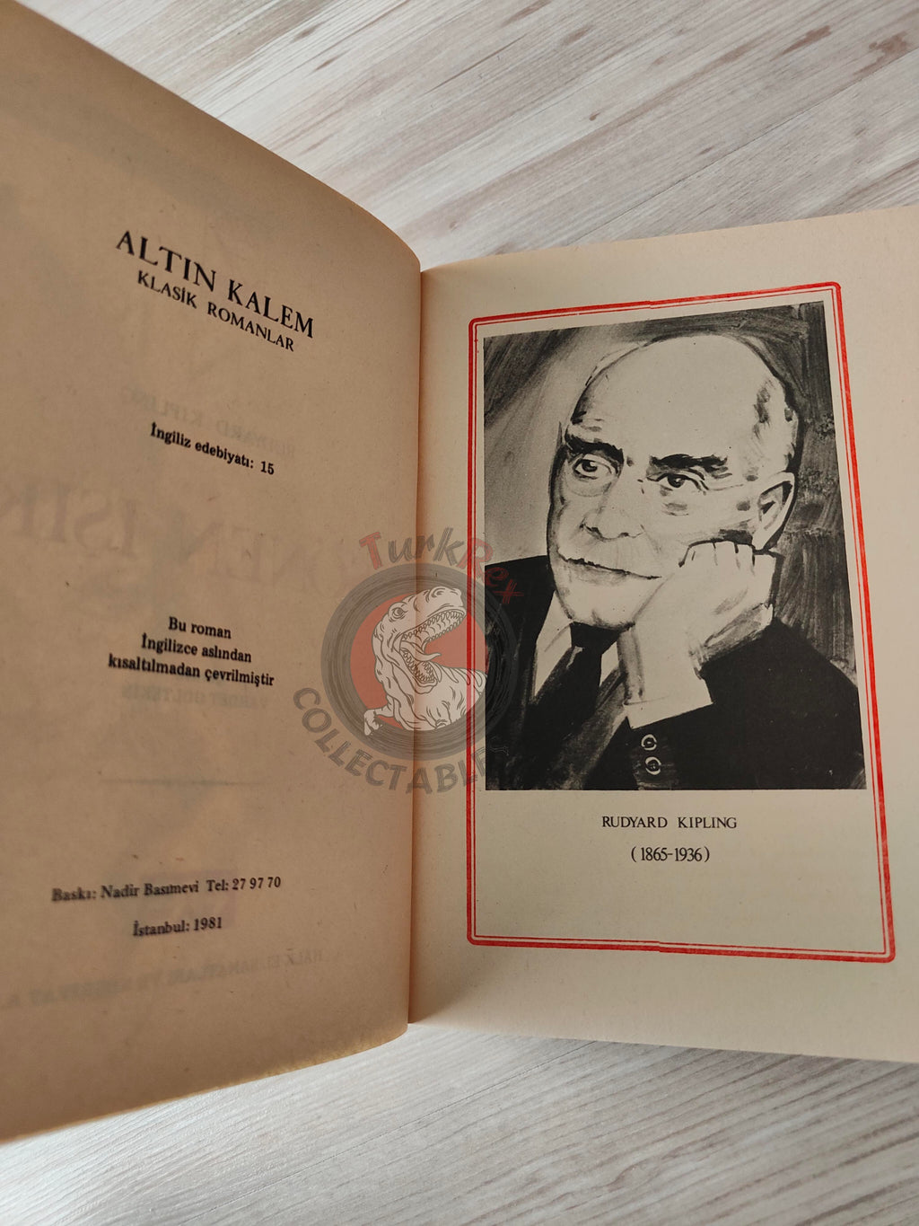 Rudyard Kipling – The Light That Failed 1981 Turkish Book Turkey