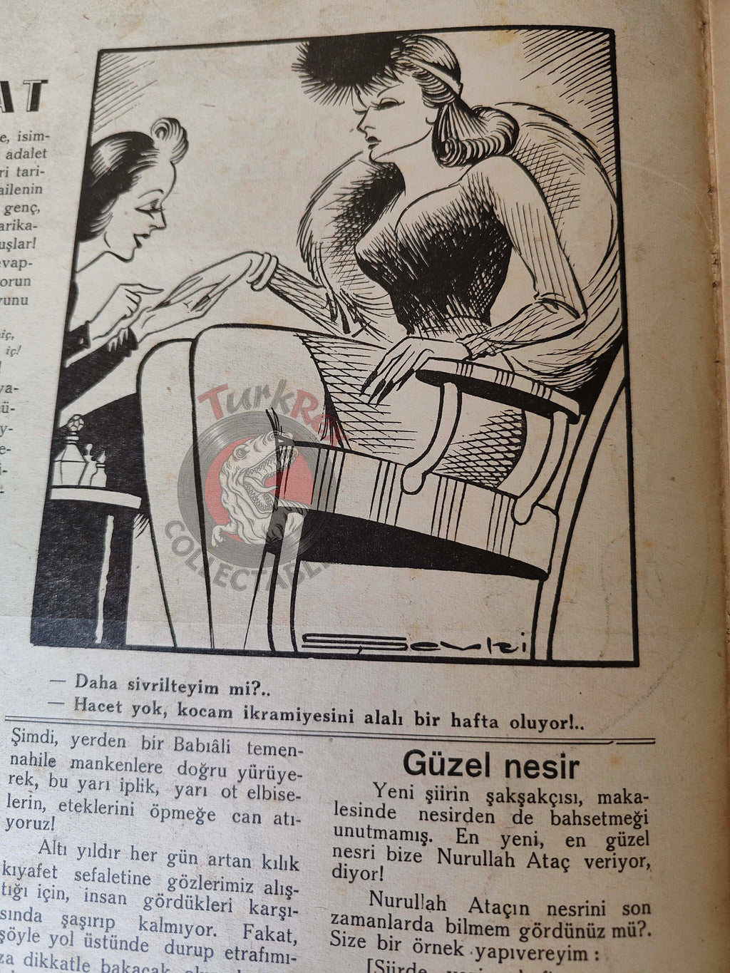 Akbaba 1945 Humor Magazine Turkish Turkey Germany Hitler’s Fate WW2 era Statue of Liberty United States