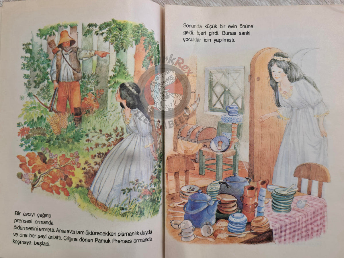 Grimm Brothers – Snow White and the Seven Dwarfs 1984 Turkish Book Turkey Illustrated