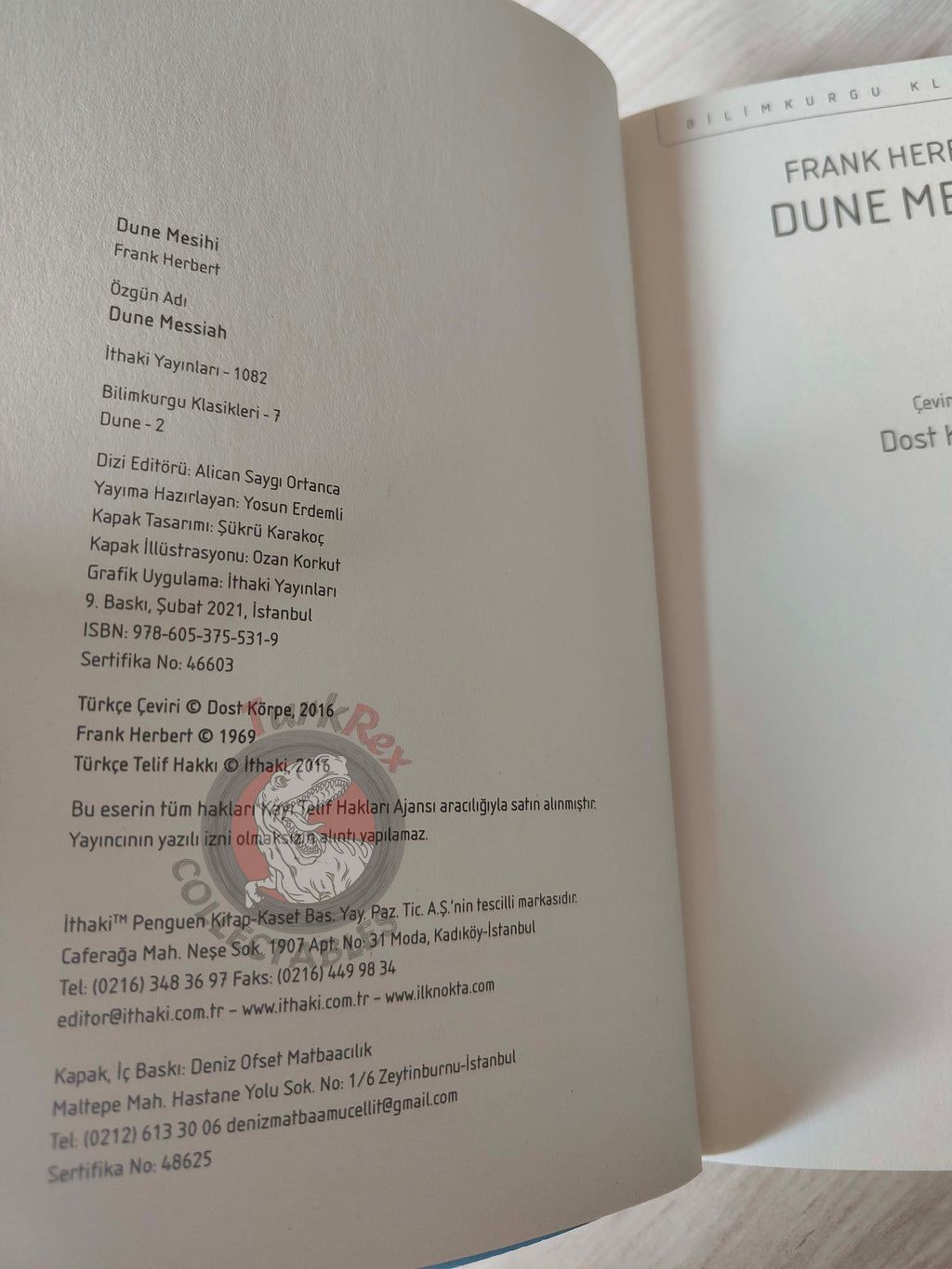 Frank Herbert – Dune Messiah Turkish Book Turkey Dune Series