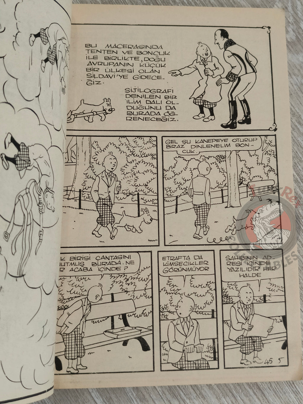 Tintin – King Ottokar's Sceptre 1973 Turkish Edition Comic Turkey