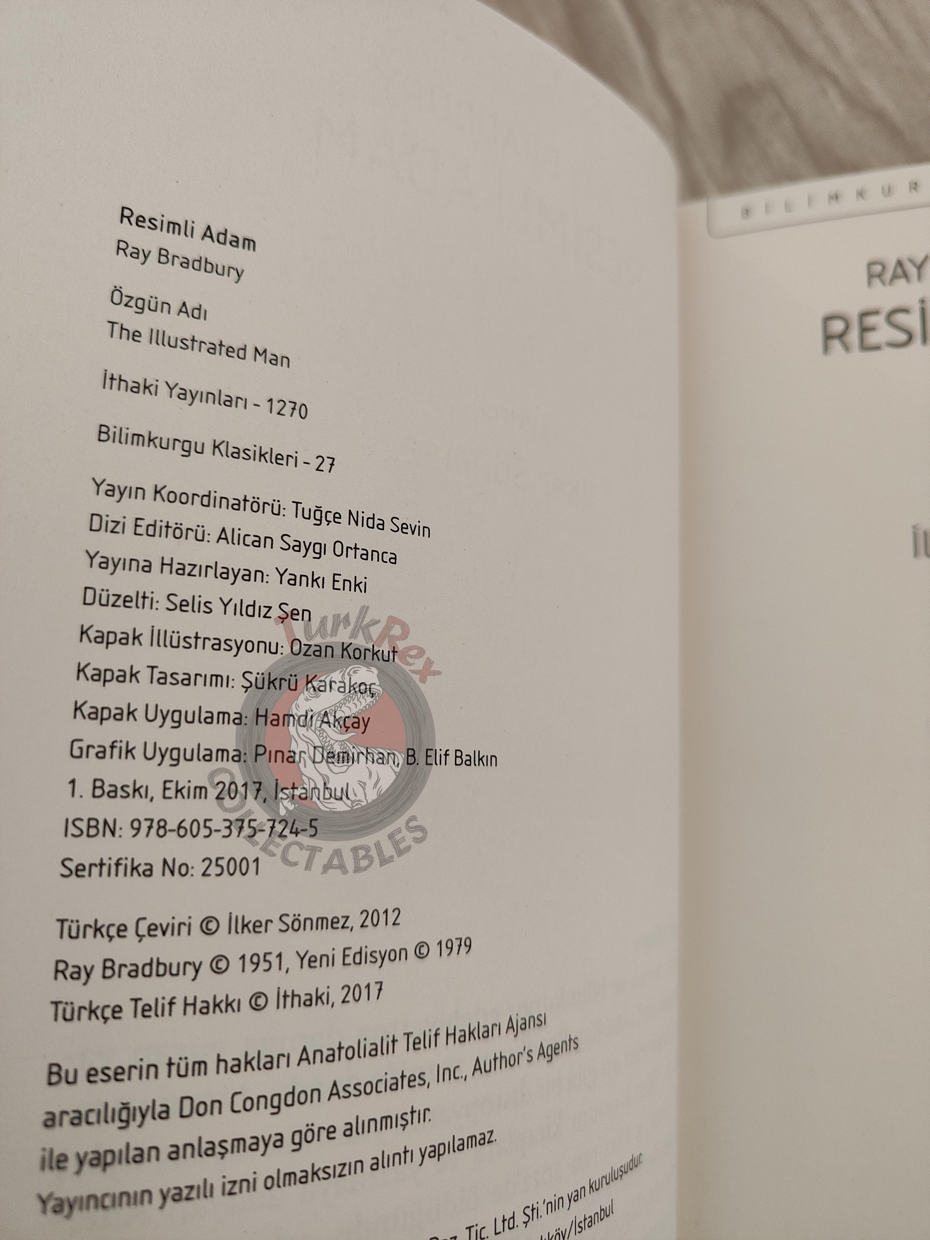 Ray Bradbury  – The Illustrated Man 2017 Turkish Book Turkey