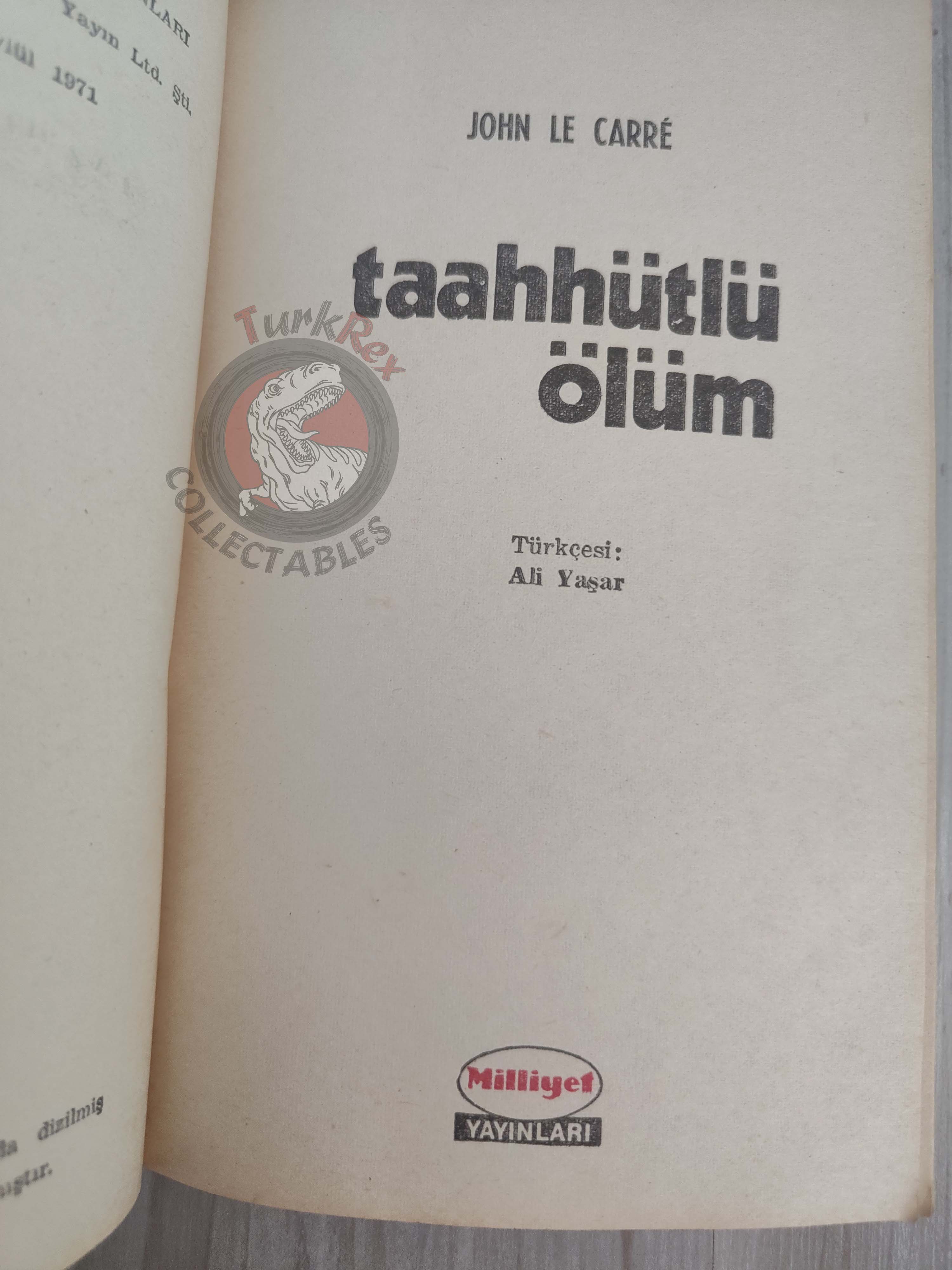John le Carré – Call for the Dead 1971 1st Turkish Book Turkey