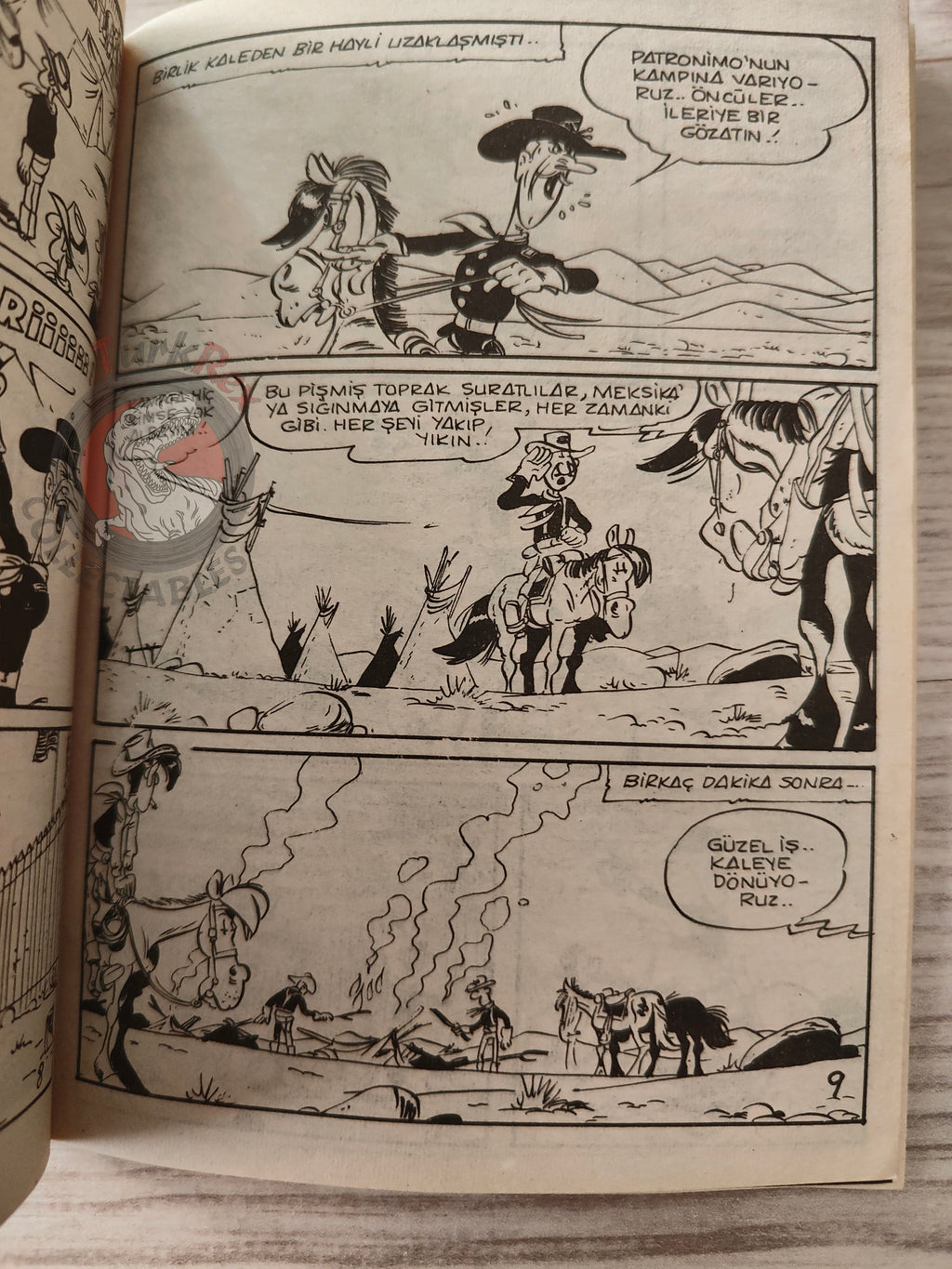 Lucky Luke - Canyon Apache 1980s Turkish Comic Turkey