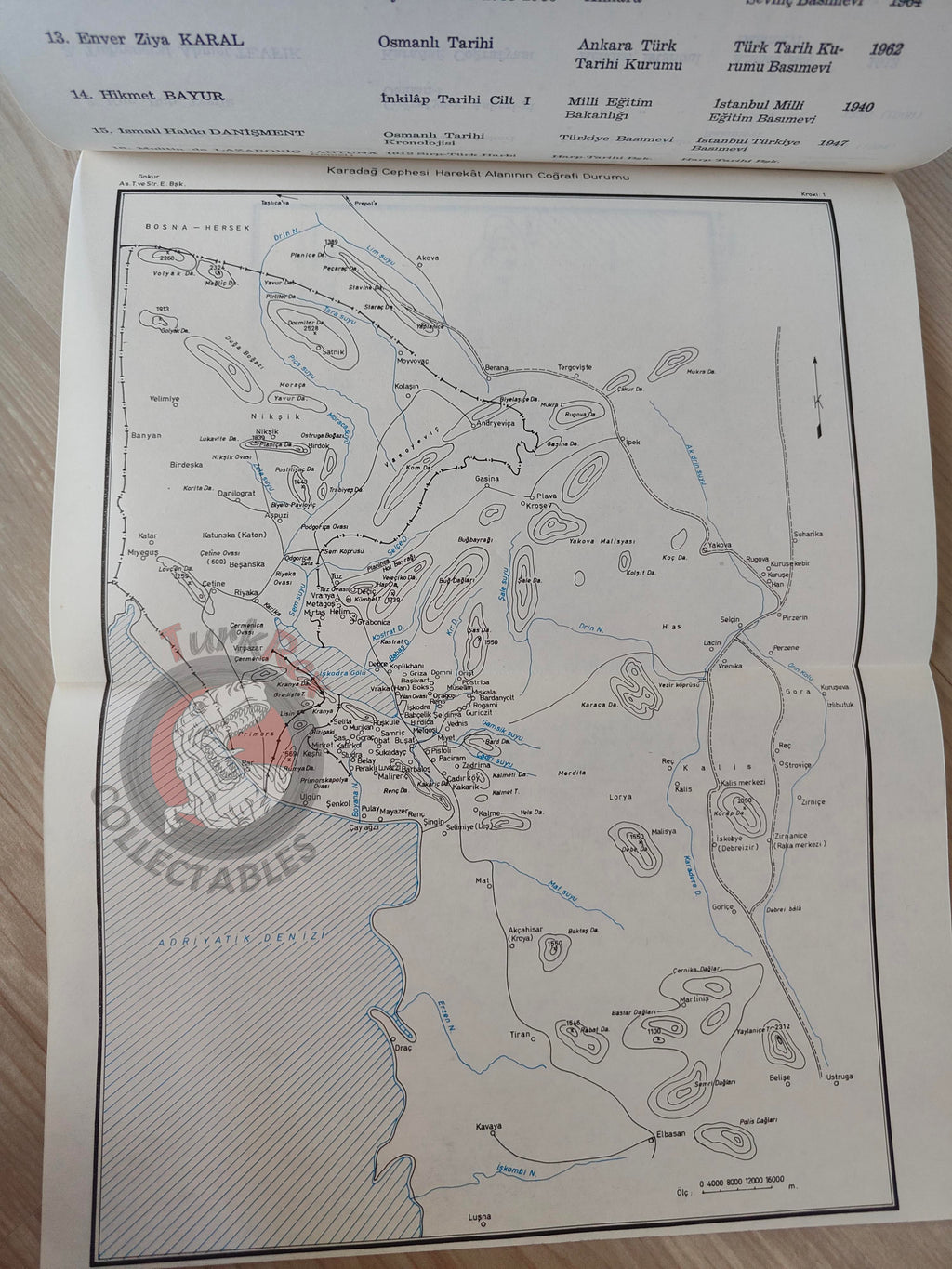 Balkan War Western Army Montenegro Front 1980 Turkish Book Military Ottoman Empire Maps