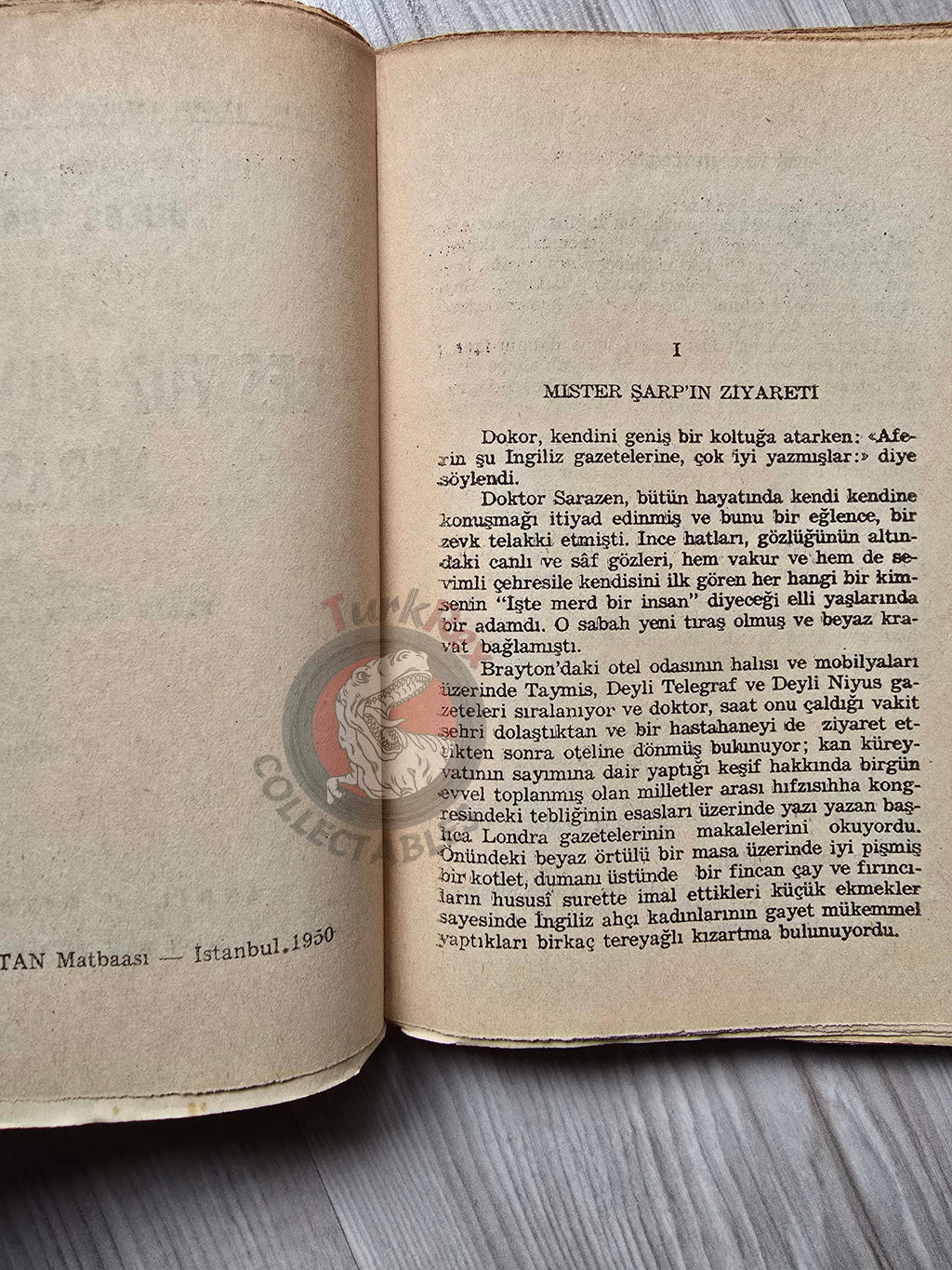 Jules Verne – The Begum's Fortune 1950 Turkish Book Turkey Illustrated Léon Benett