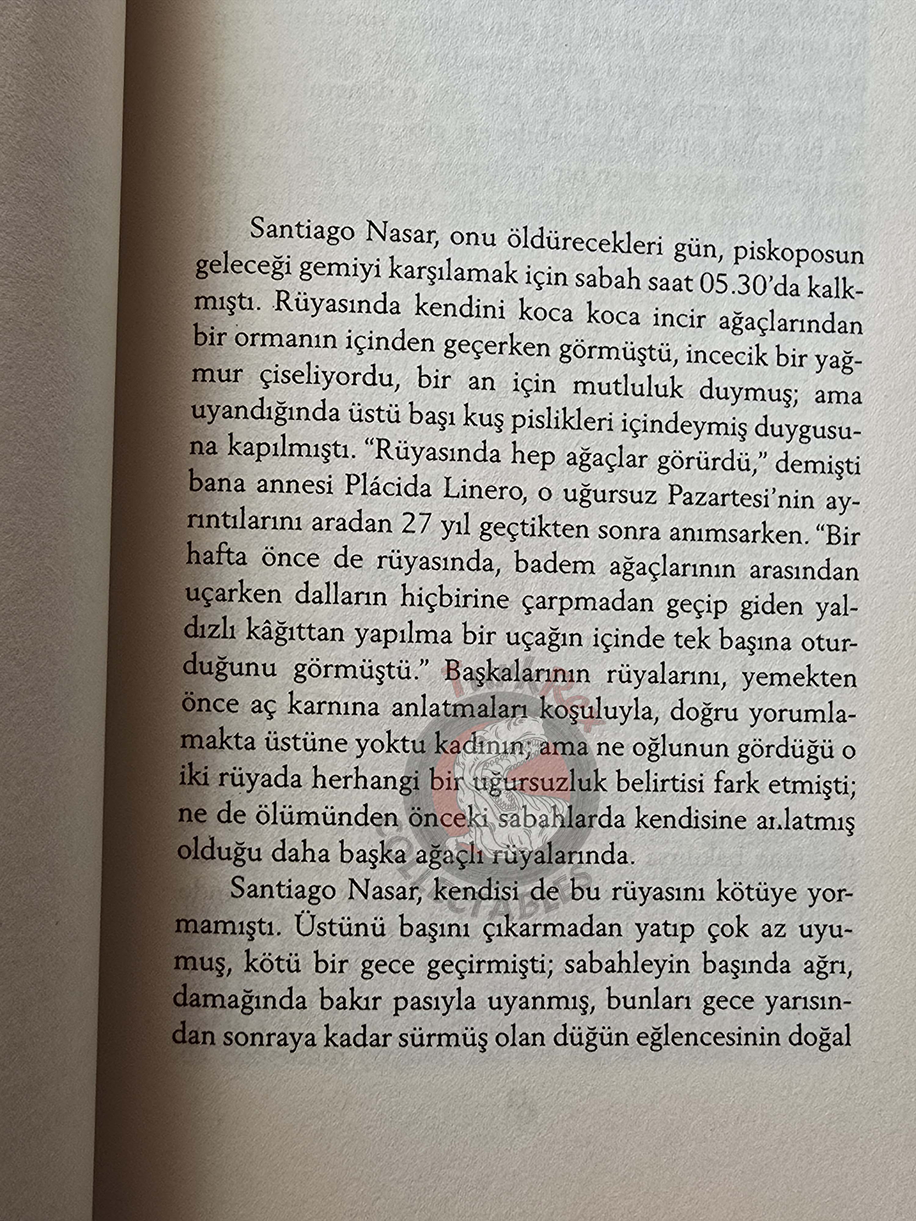 Gabriel García Márquez –  Chronicle Of A Death Foretold 2014 Turkish Book Turkey