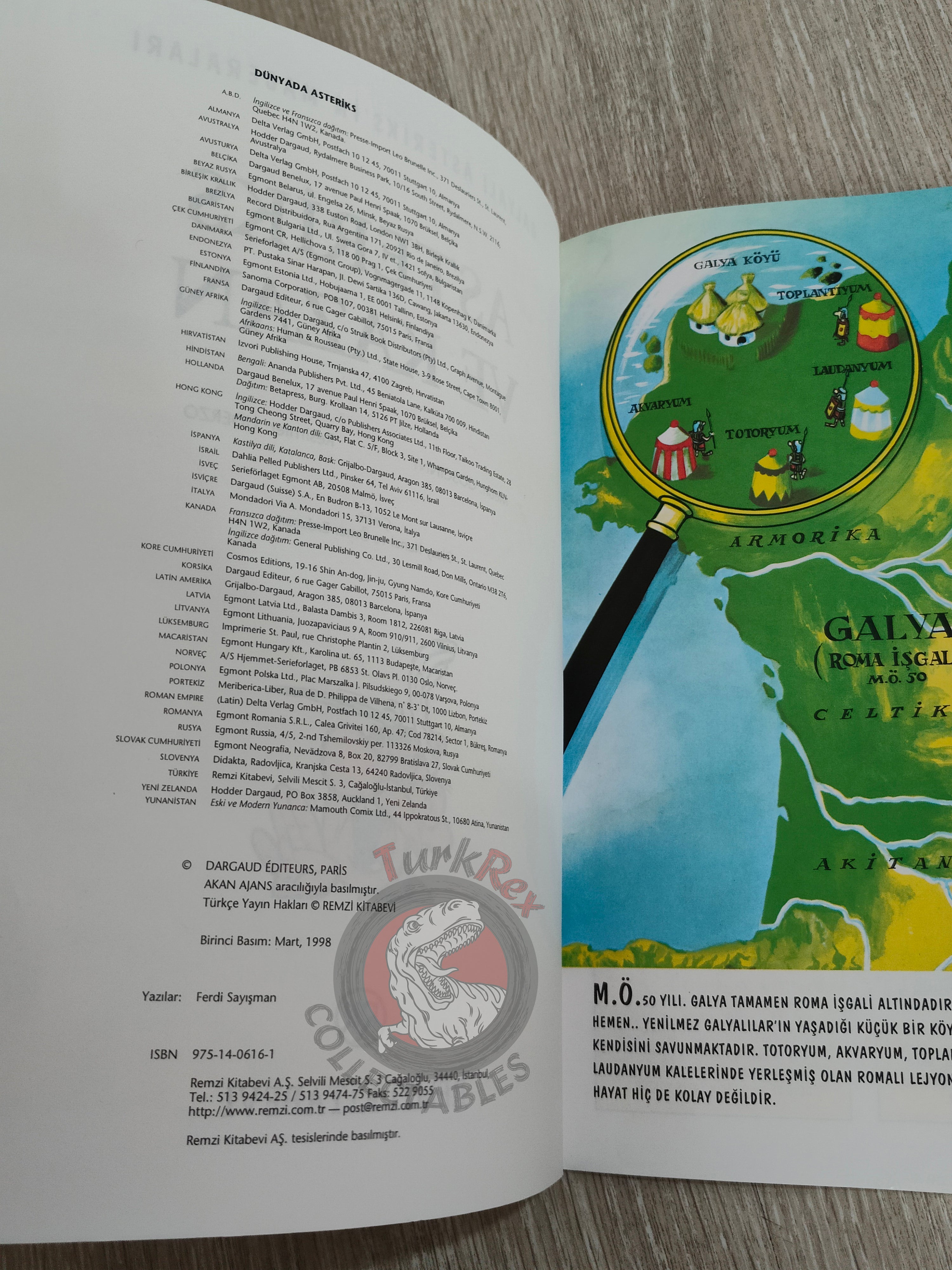 Asterix – Asterix and the Cauldron 1998 1st Edition Turkish Edition Comic Turkey