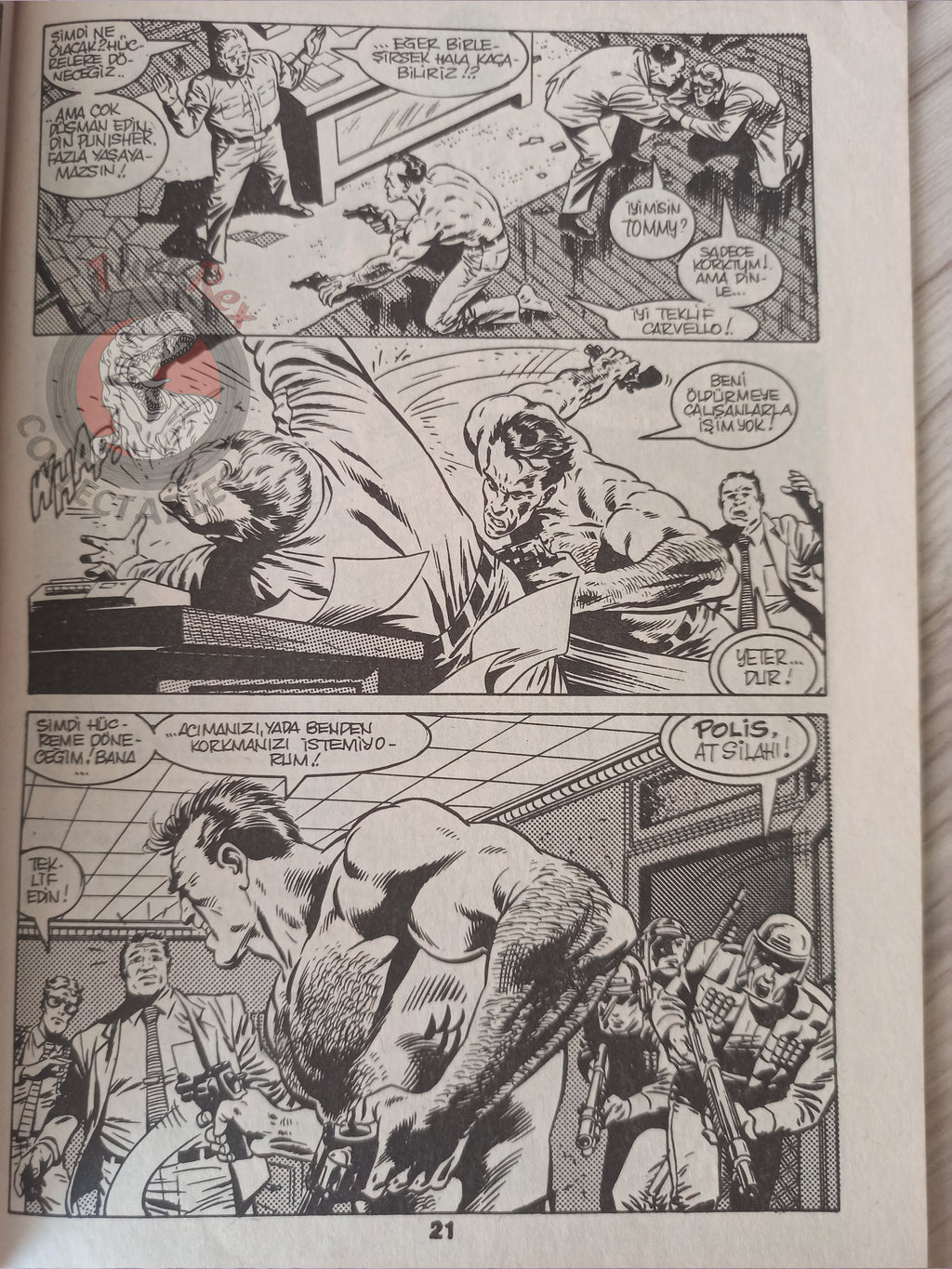 The Punisher #8 1992 Turkish Comic Turkey #1 1986 series Magazine #2