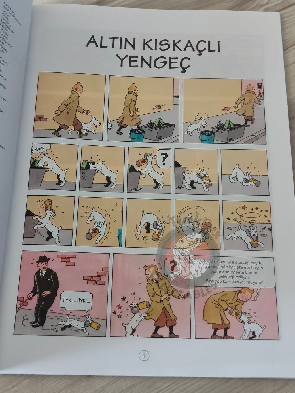 Tintin – The Crab with the Golden Claws 1998 Turkish Edition Comic Turkey 2nd YKY