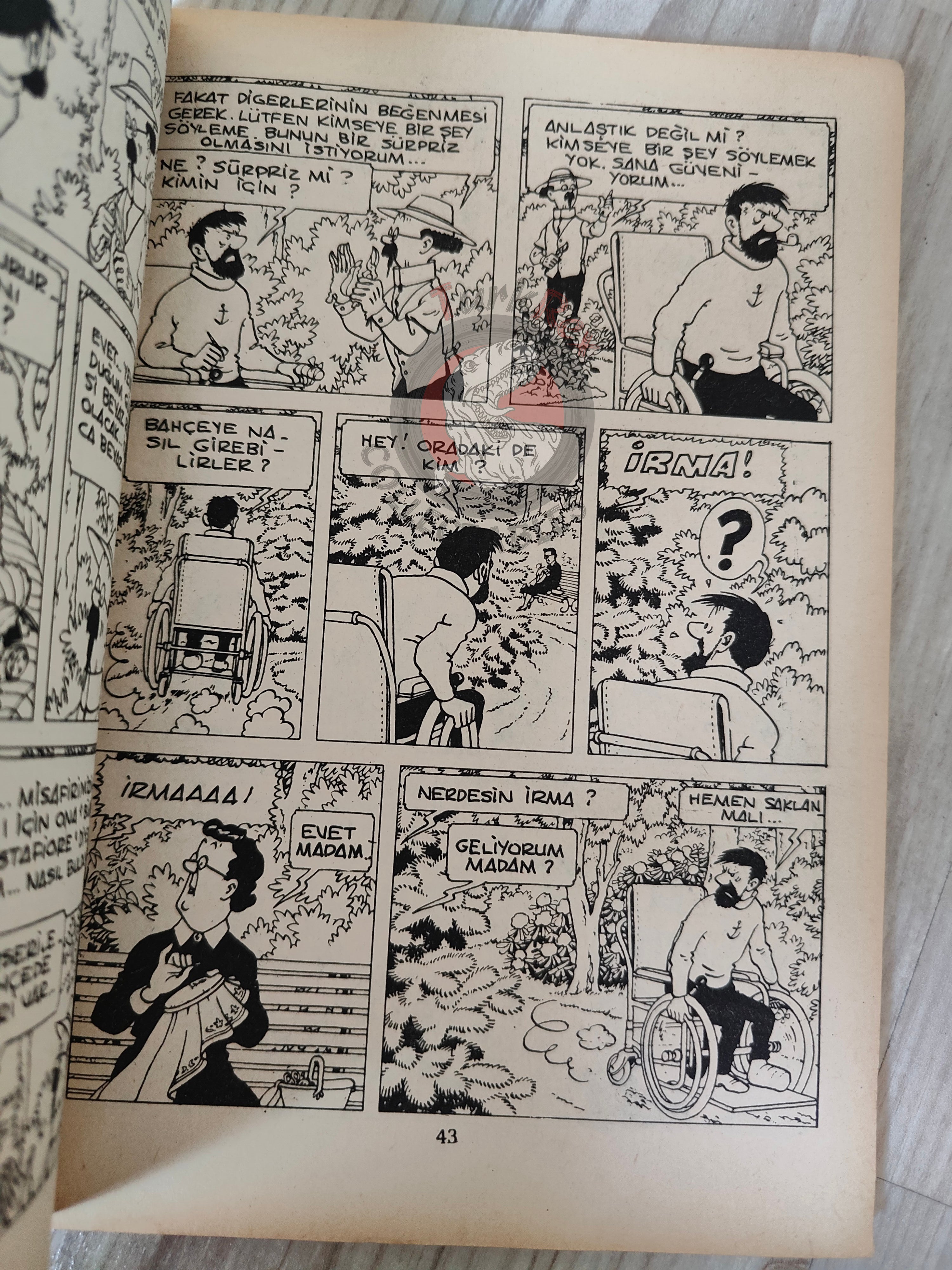 Tintin – The Castafiore Emerald early 1980s Turkish Edition Comic Turkey 2