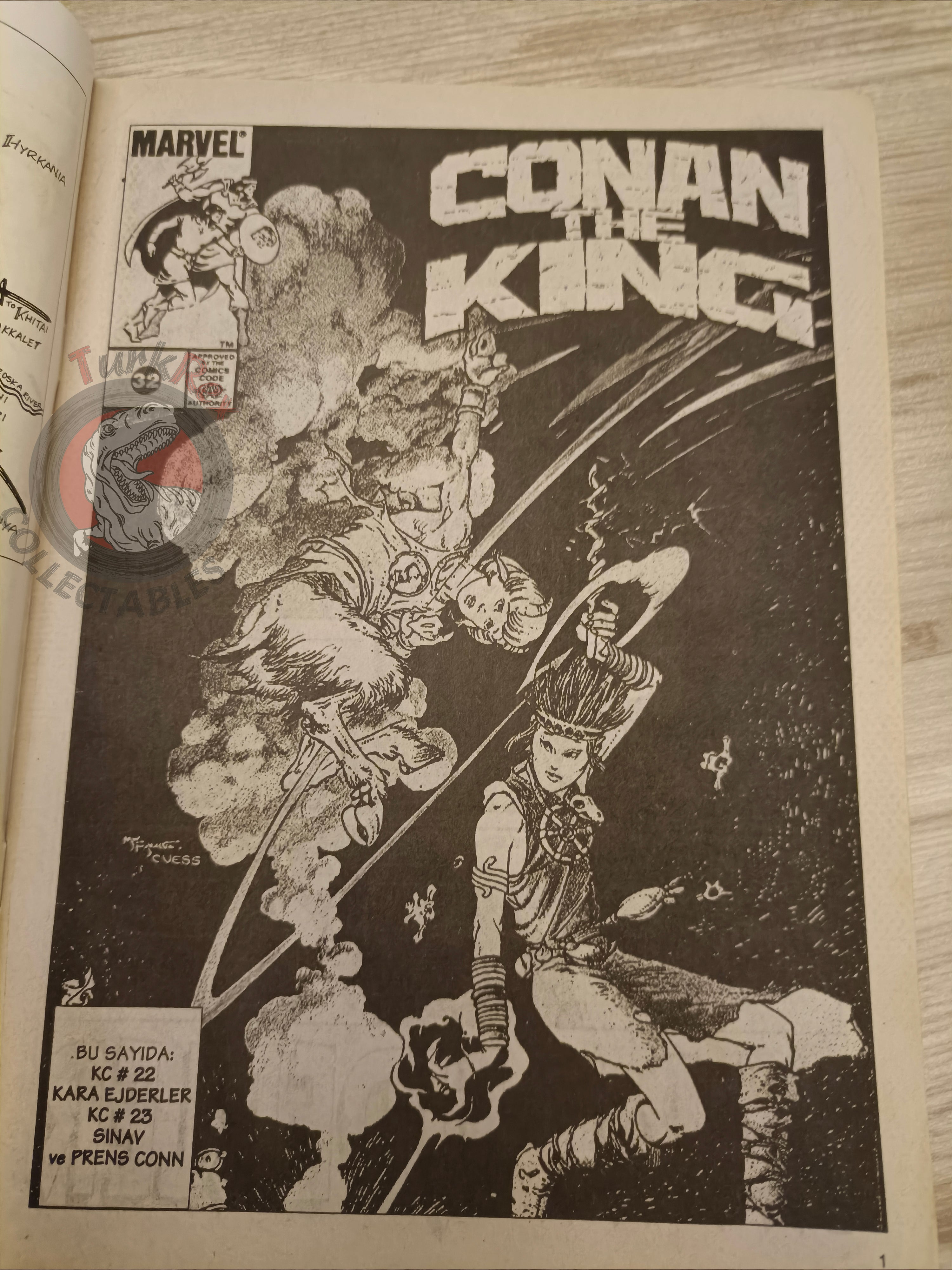 Kral Conan #32 King Conan #22 #23 Turkish Comic Turkey Prince Conn Ken Kelly