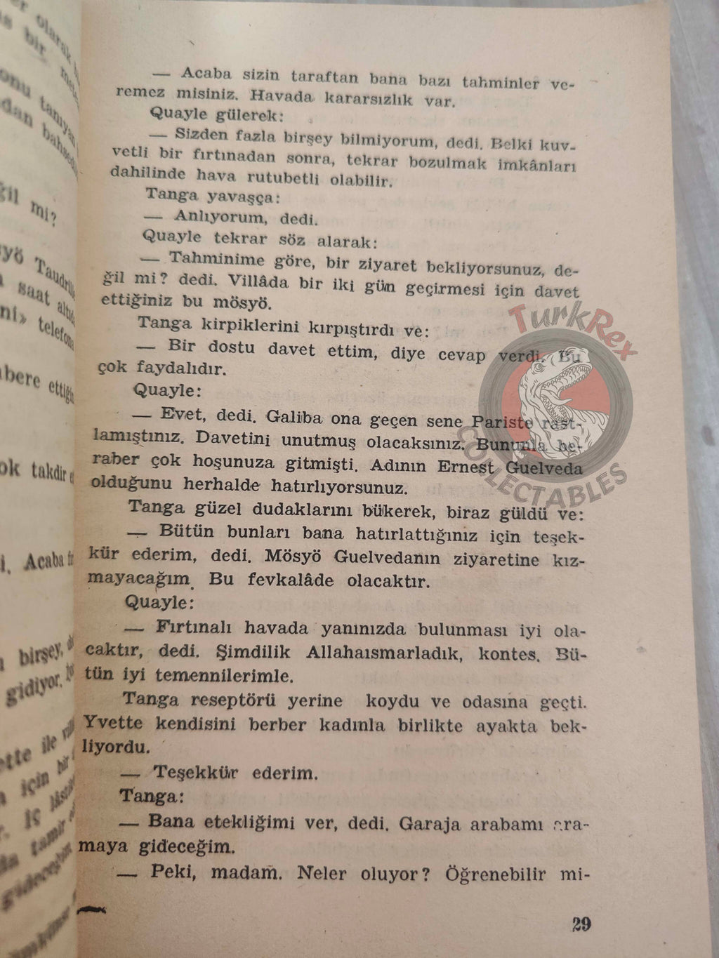 Peter Cheyney – Dark Interlude 1954 1st Turkish Book Turkey