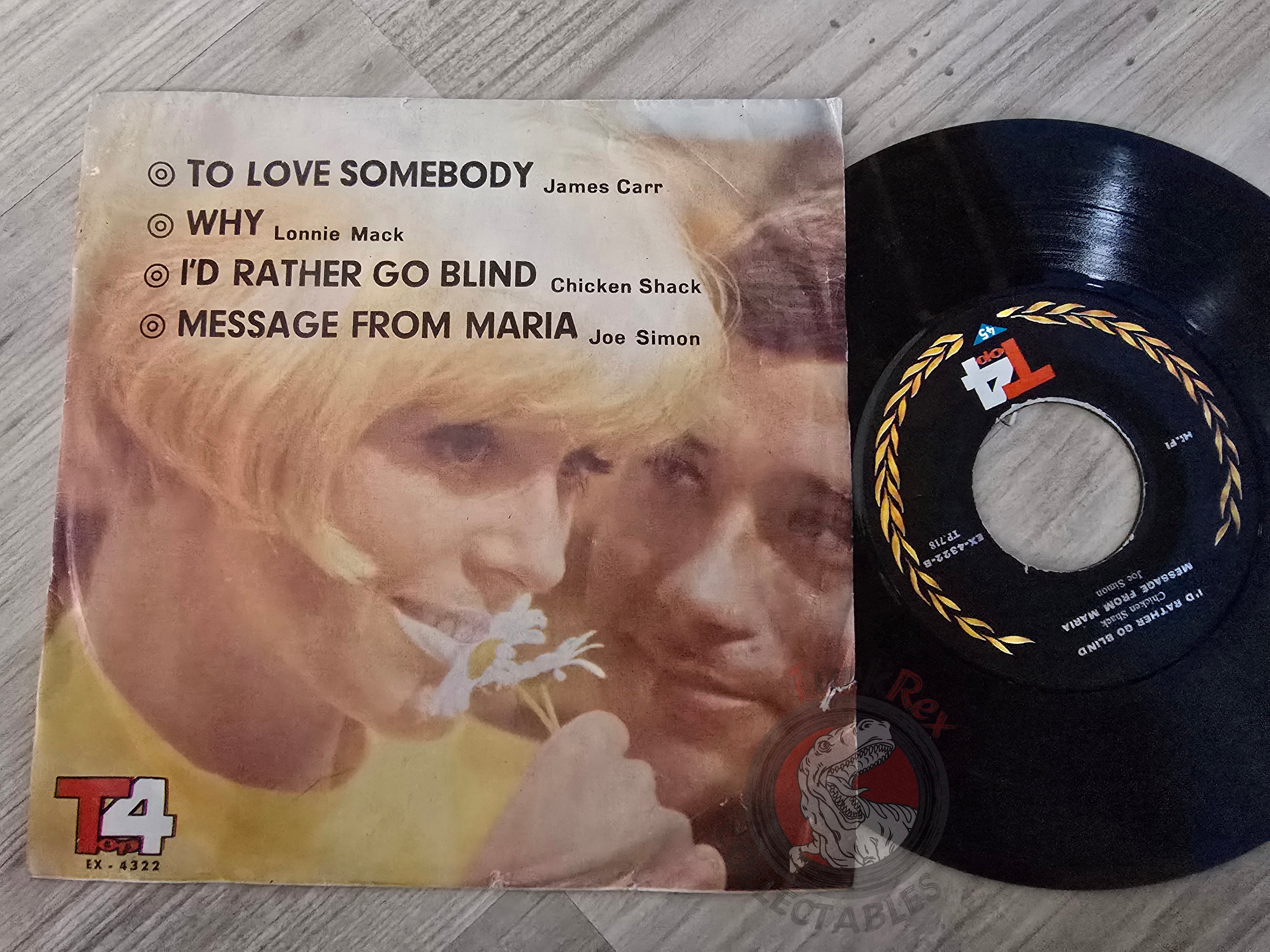 James Carr / Lonnie Mack / Chicken Shack / Joe Simon 7" Iran Pressing Vinyl Iranian Edition