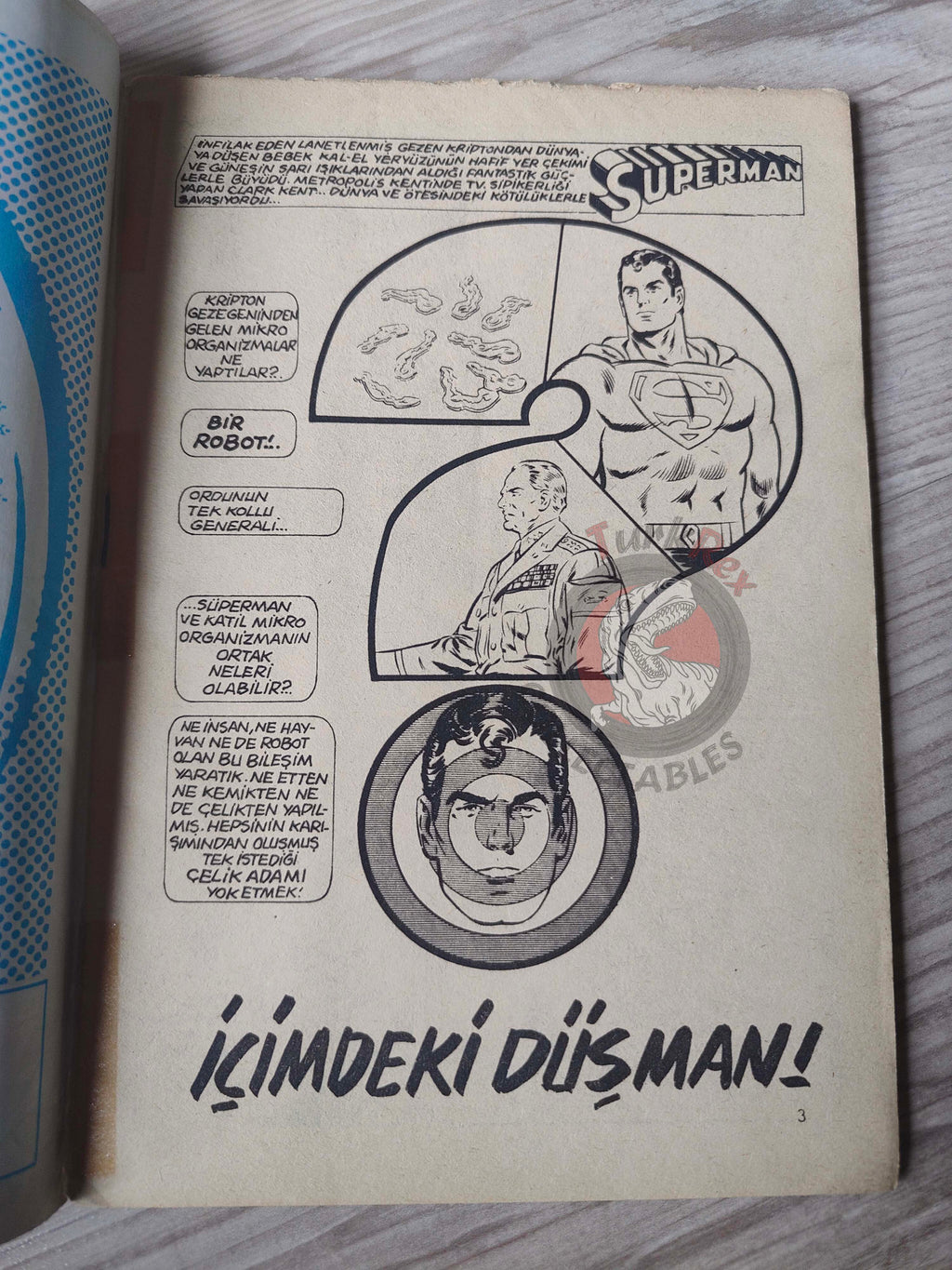 Superman #7 1979 Turkish Comic Turkey #329 Superboy #232 Fuss Pot Norman Mansbridge