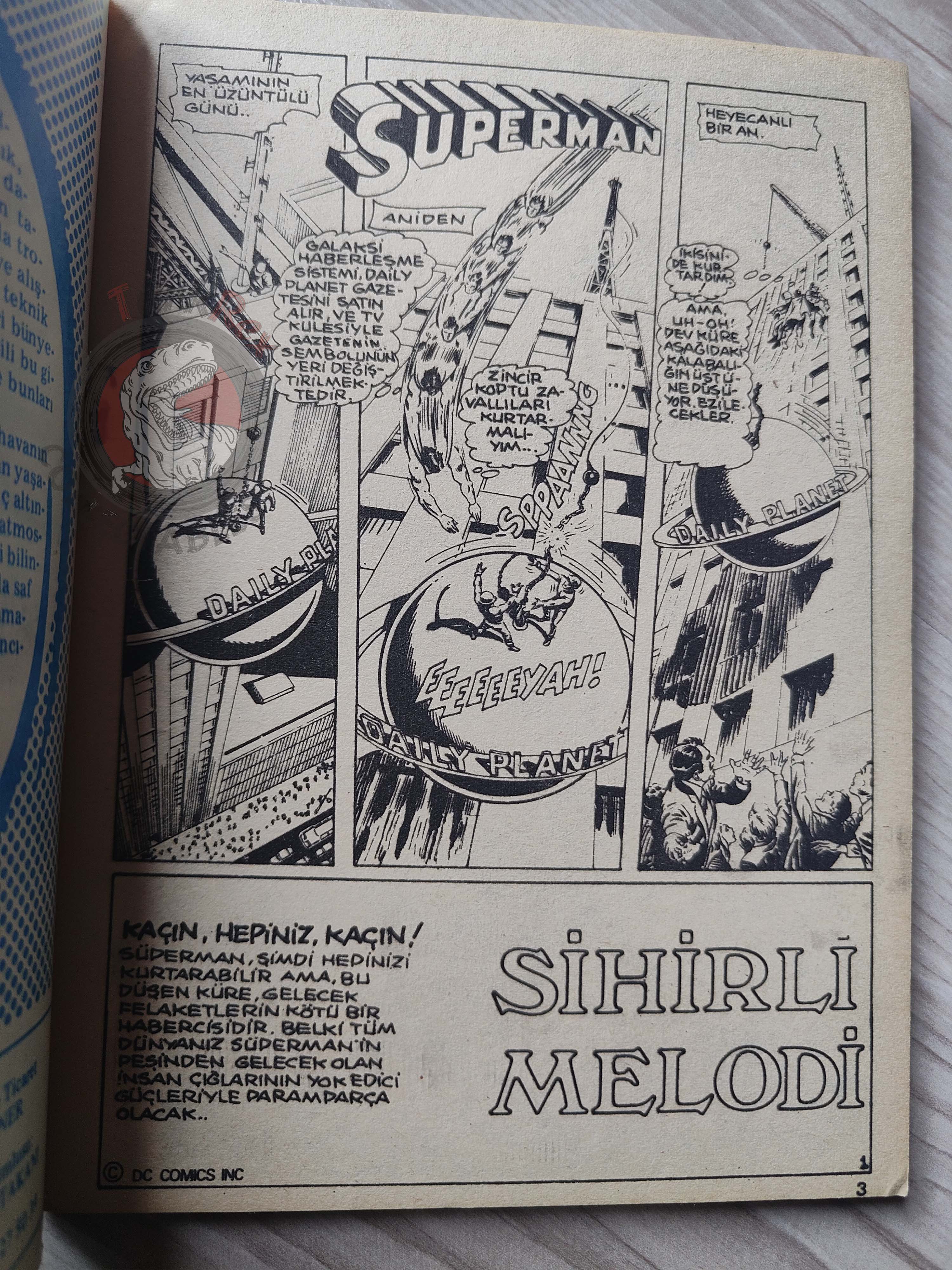 Superman Vol #6 1980s Turkish Comic Turkey Action Comics #398 #399 #400