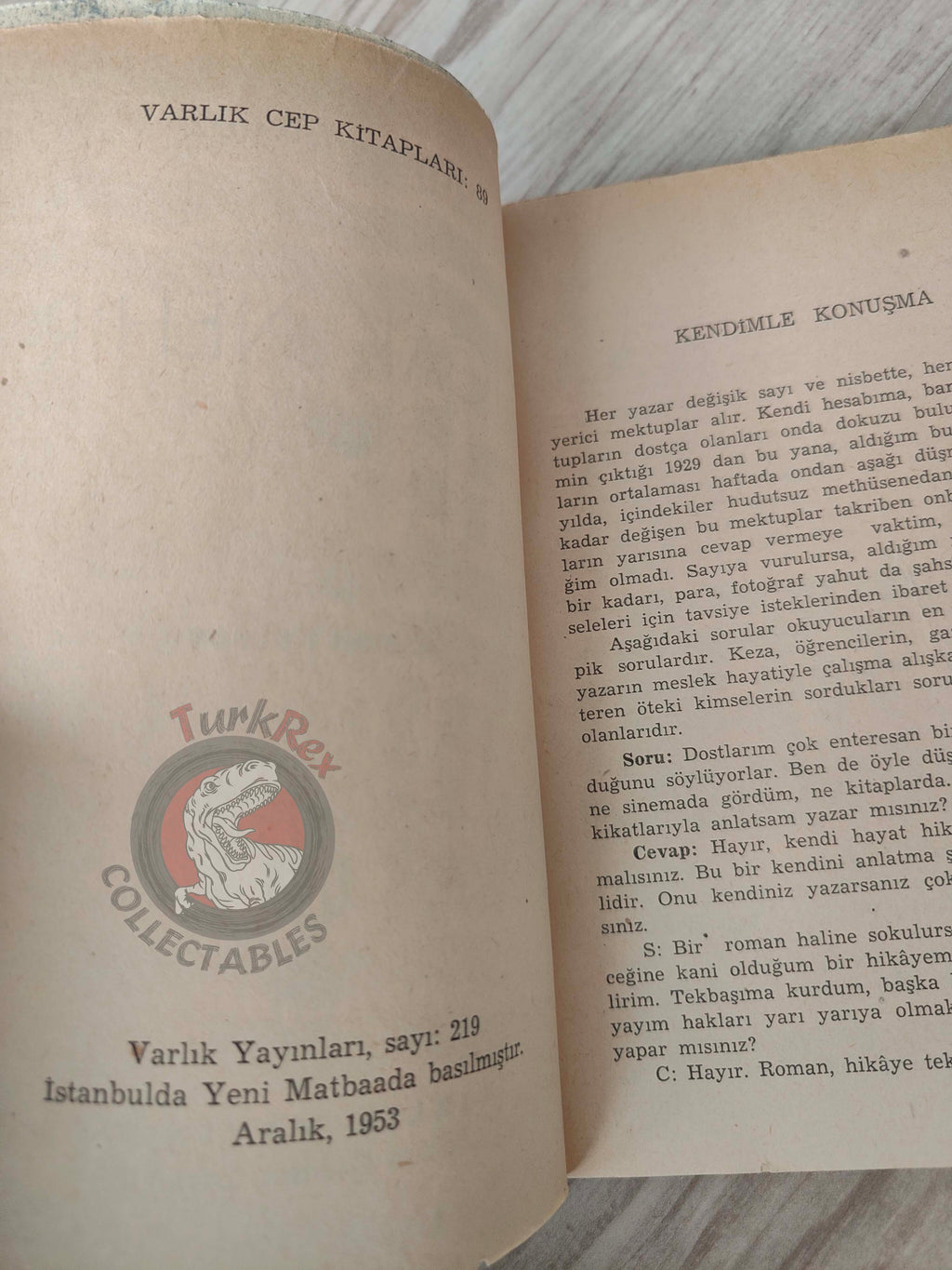 Erskine Caldwell – We Are the Living 1953 1st Turkish Book Turkey
