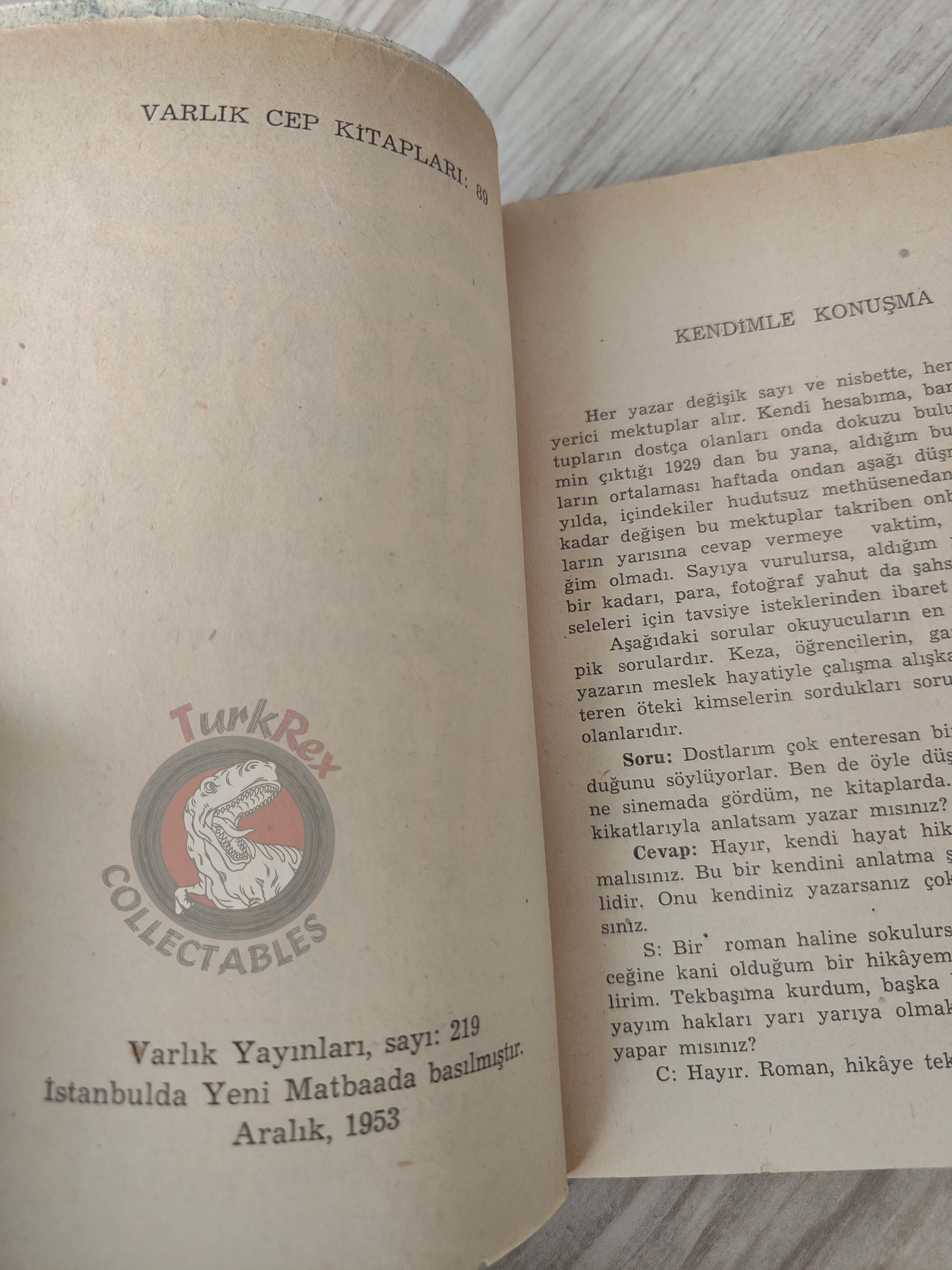 Erskine Caldwell – We Are the Living 1953 1st Turkish Book Turkey