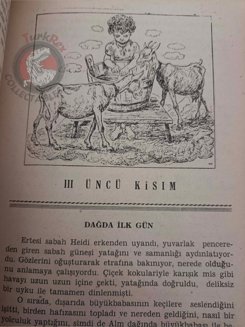 Johanna Spyri – Heidi 1958 Turkish Book Turkey Illustrated William Sharp