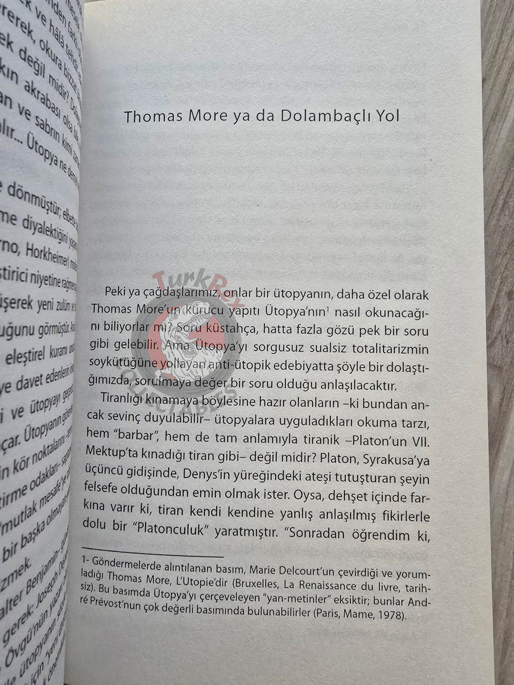 Miguel Abensour – Utopia from Thomas More to Walter Benjamin 2009 Turkish Book Turkey