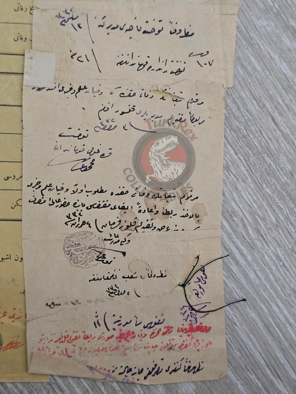 Ottoman 1916 Death and Incident Certificate Military Deserter WW1 Janissary Çankırı Army Kurdish