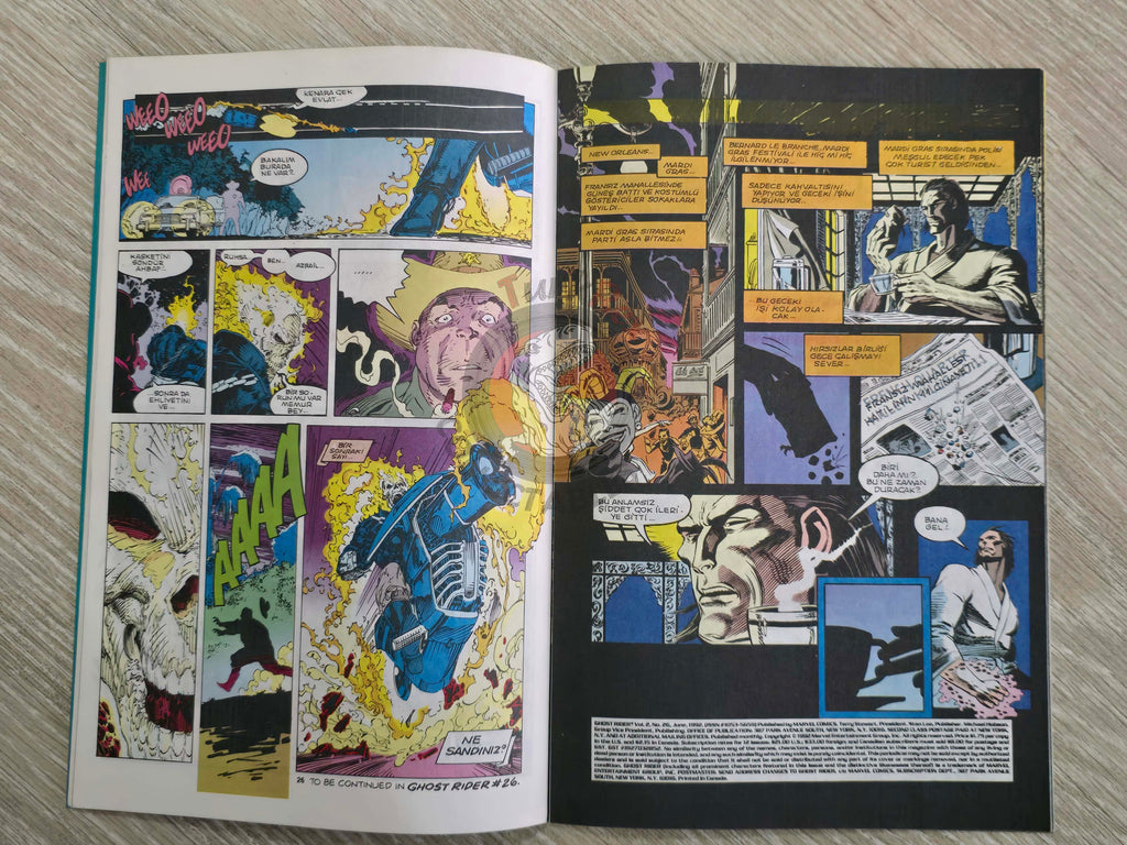 X-Men #9 1997 Turkish Comic Turkey X-Men #8 Ghost Rider #26