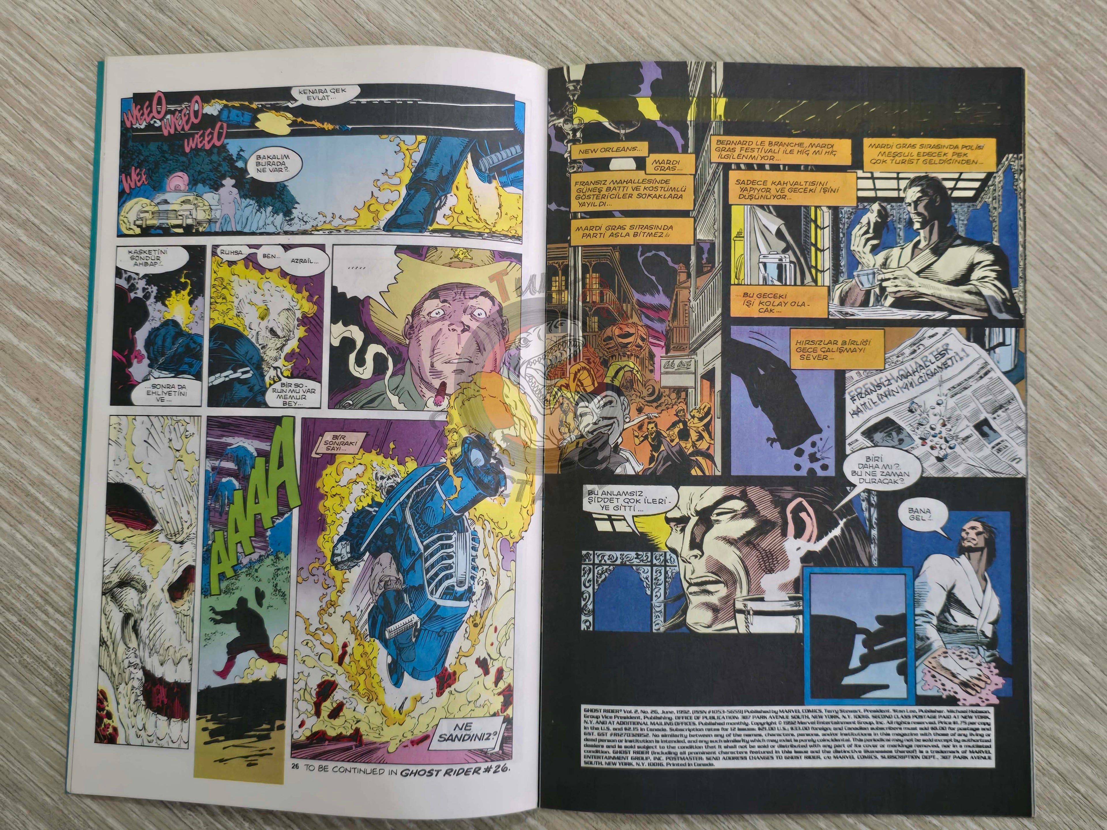 X-Men #9 1997 Turkish Comic Turkey X-Men #8 Ghost Rider #26