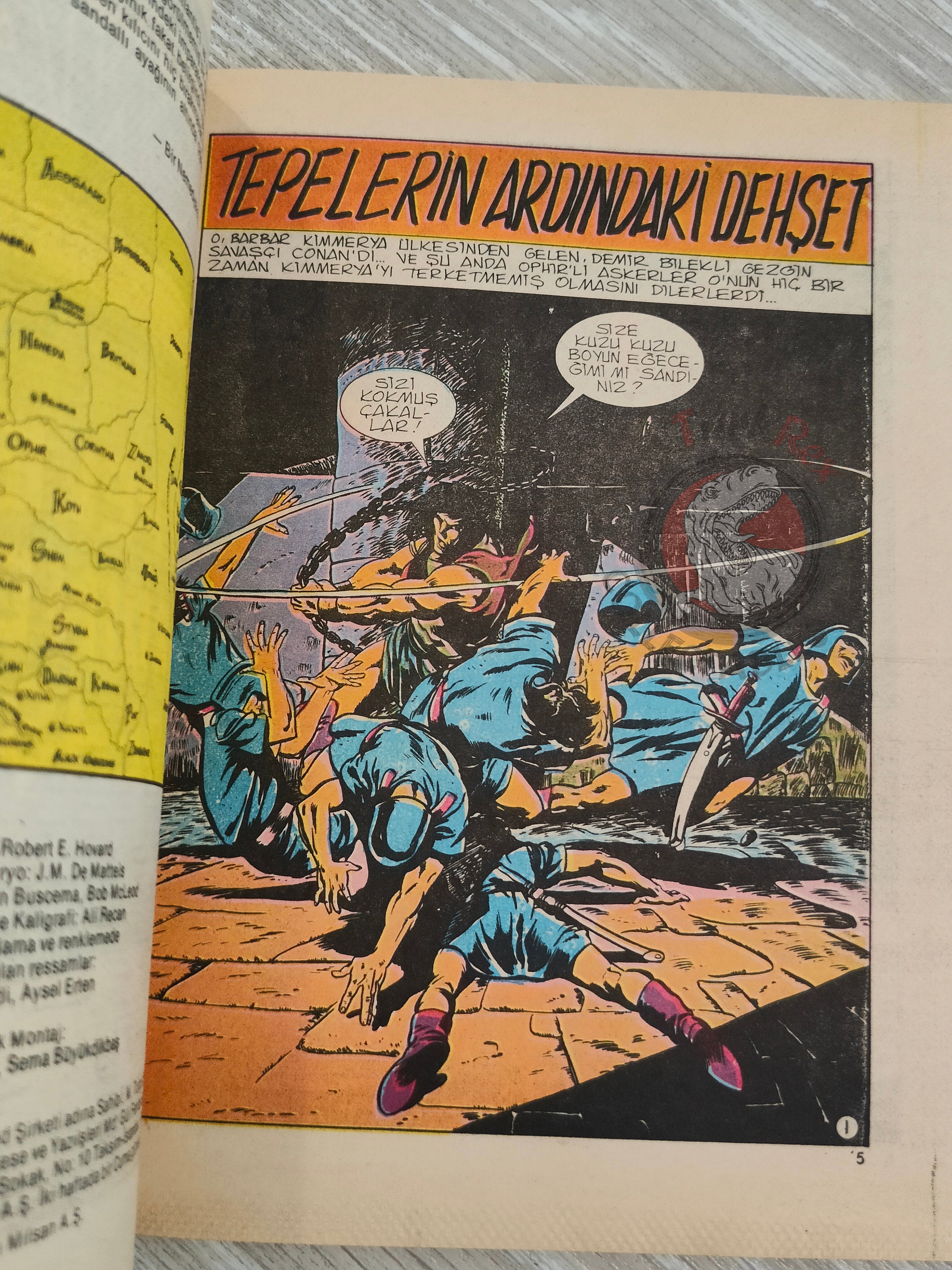 Conan Renkli #9 Turkish Comic Turkey Only Cover The Savage Sword of #53 #54 CTB #123