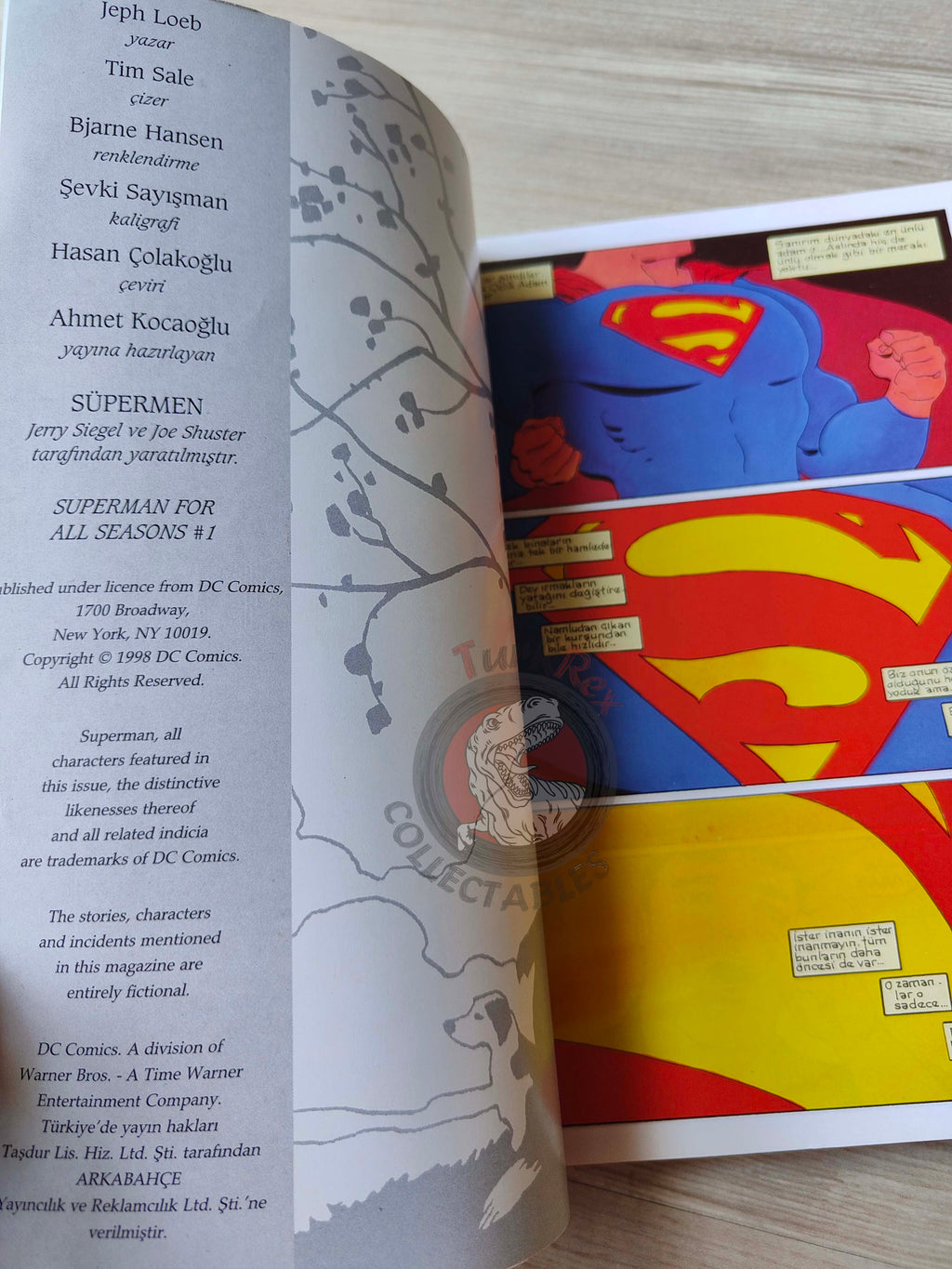 Superman for All Seasons #1 #2 #3 #4 1998 Turkish Comic Turkey