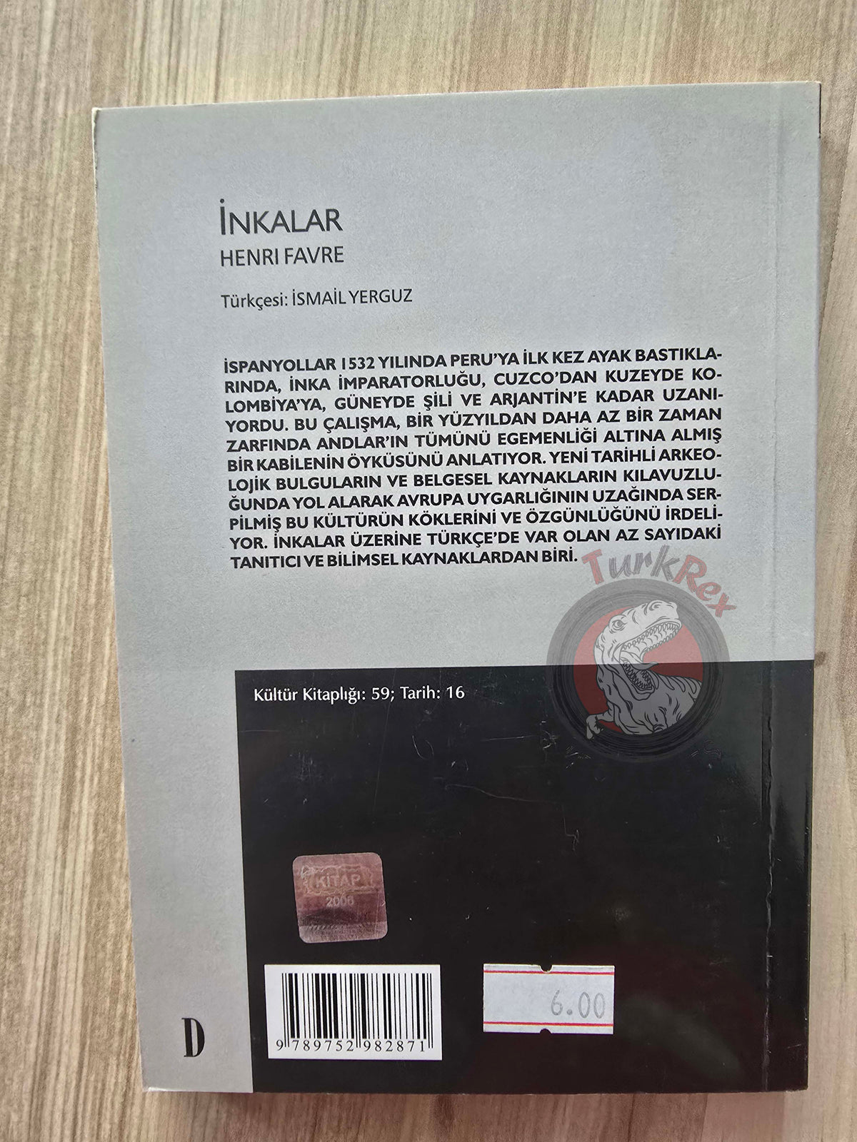 Henri Favre – The Incas 2007  Turkish Book Turkey